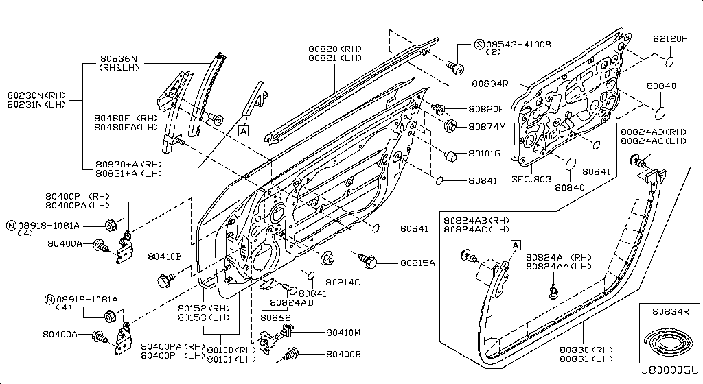 Cd Mldg Assy Fr Do Nissan Yoshiparts