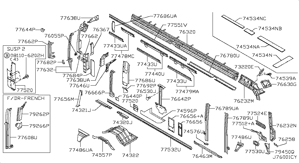 Wm B Plr Backdoor Rh Nissan Yoshiparts