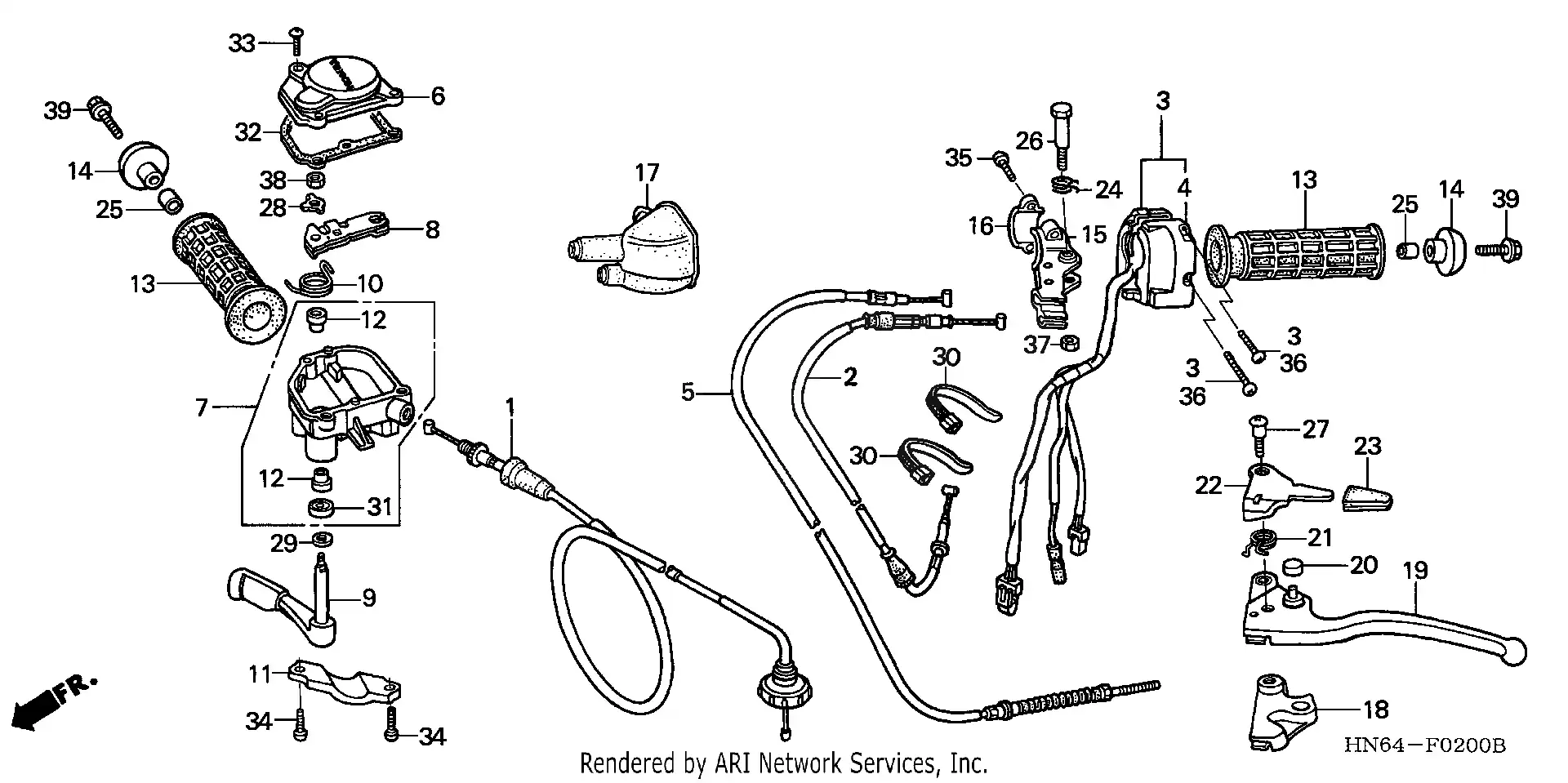 Handle Levers Switches Cables