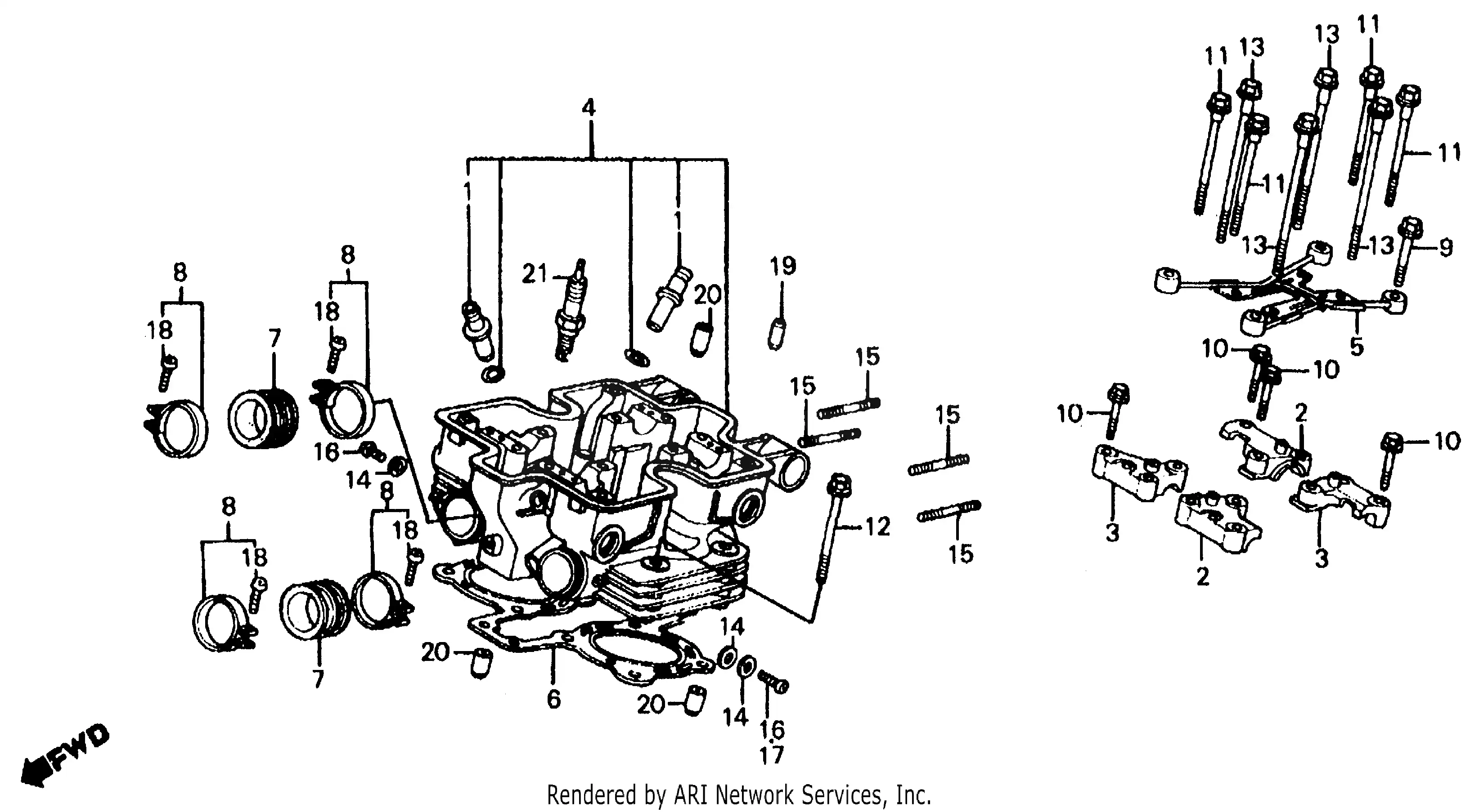 Rear Cylinder Head