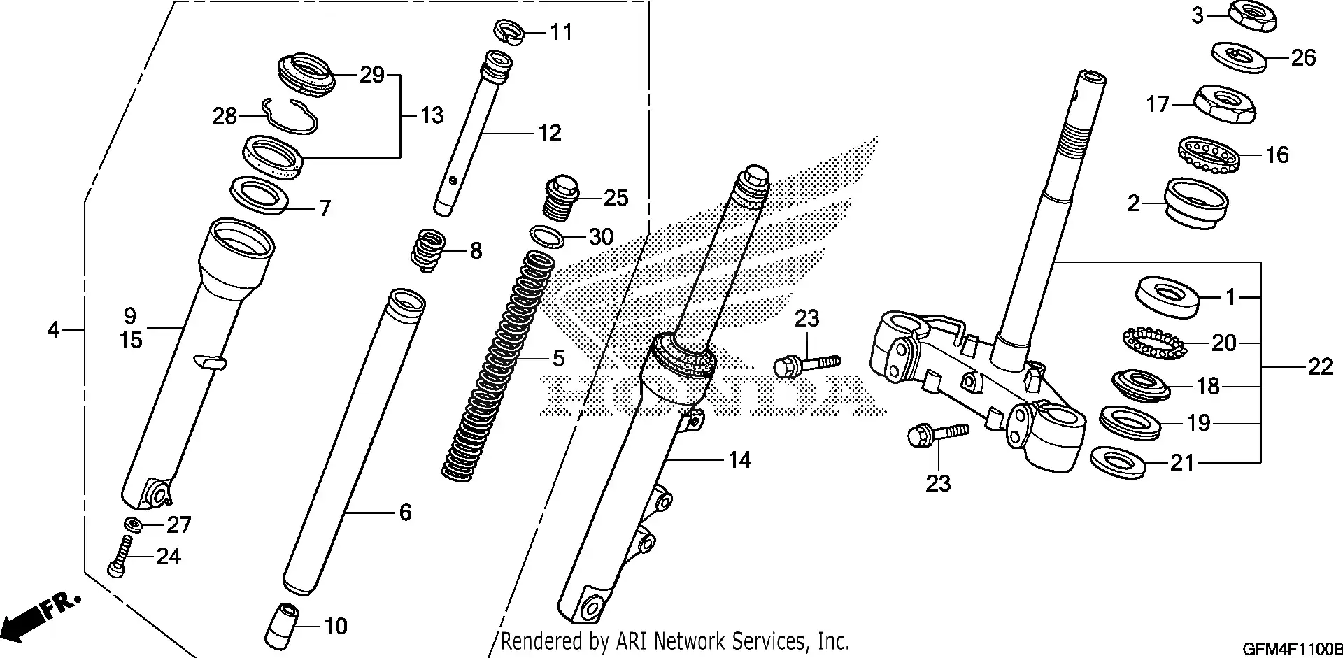 Steering Stem, Front Fork