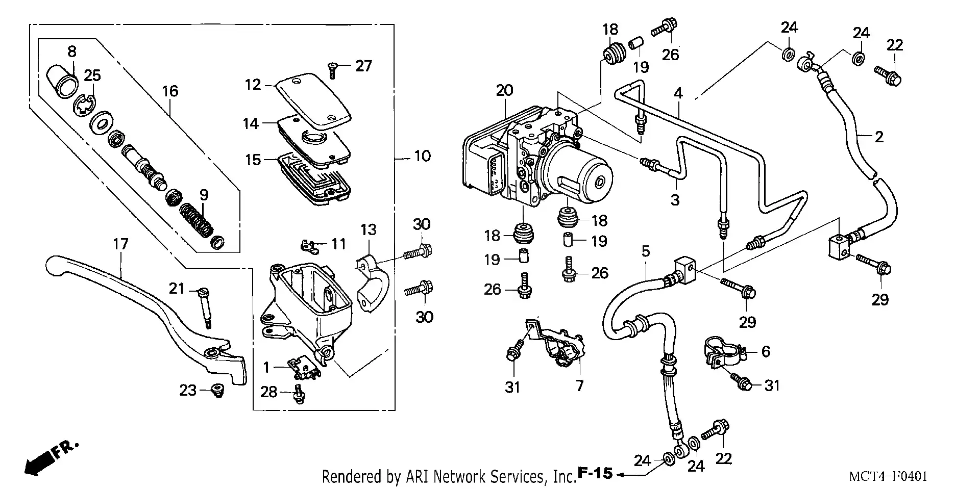Front Brake Master Cylinder