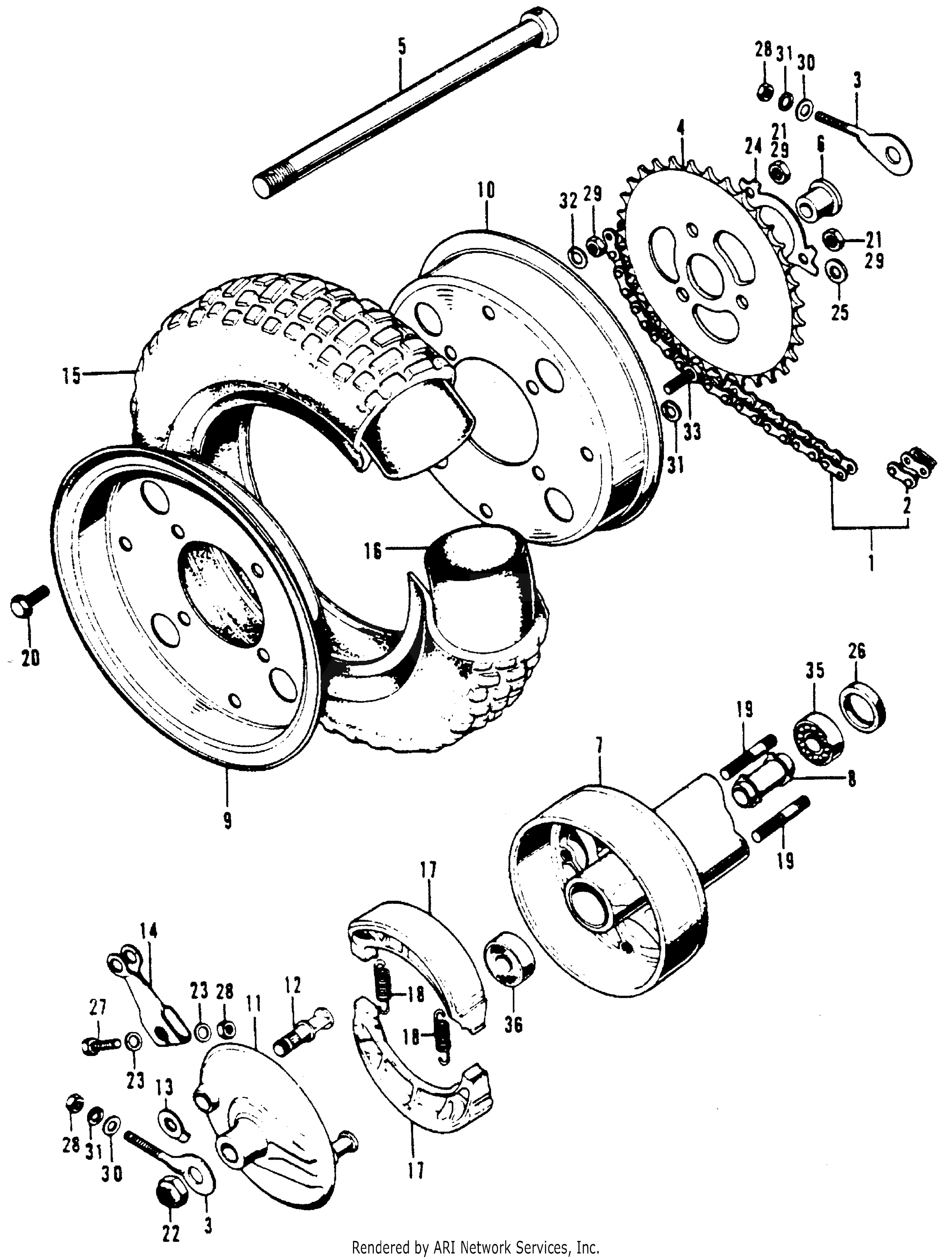 Rear Wheel + Panel