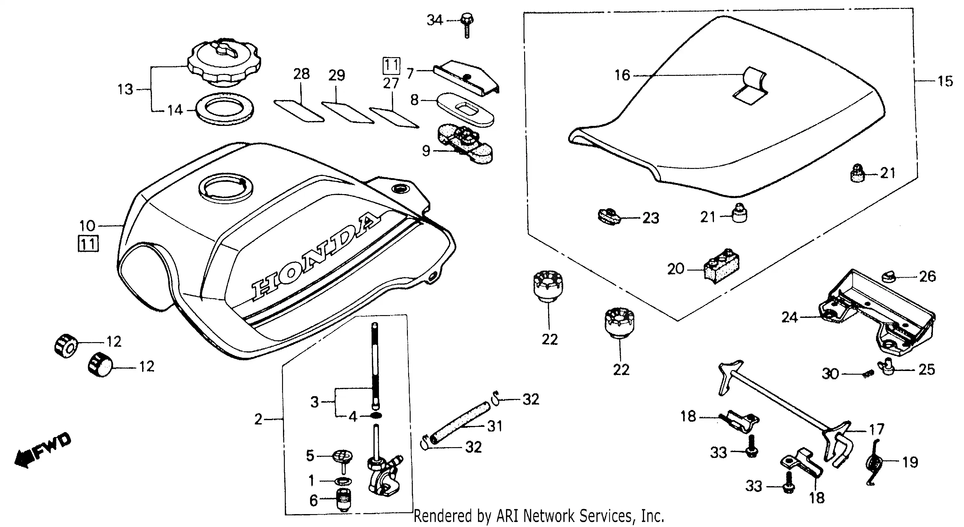 Fuel Tank + Seat