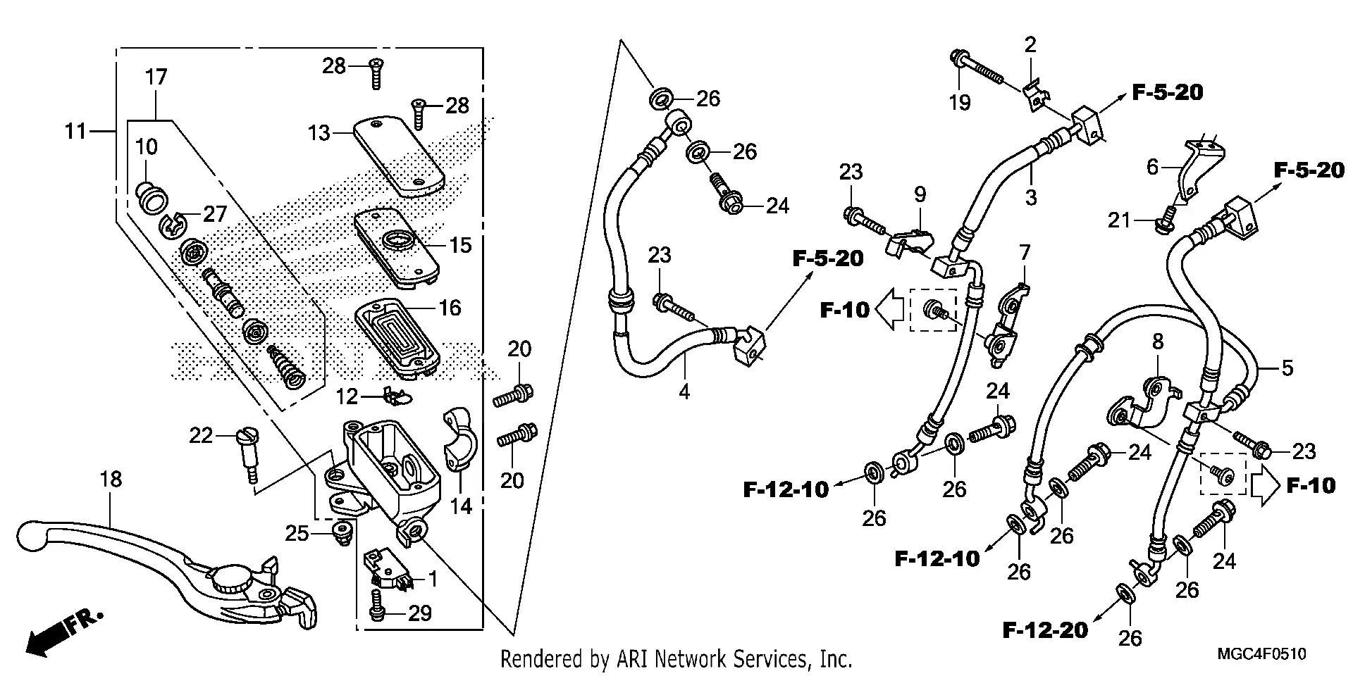 Front Brake Master Cylinder