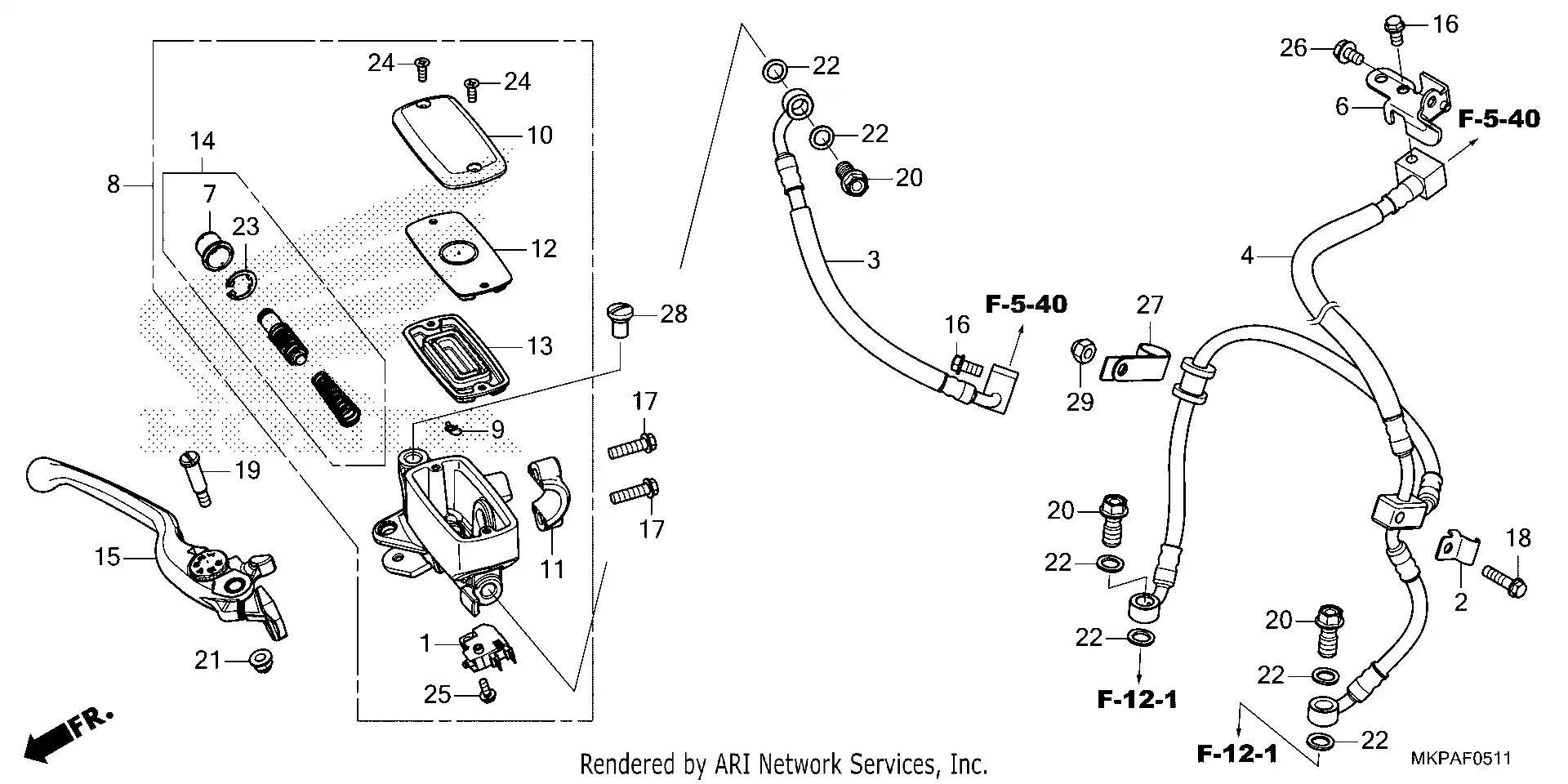Front Brake Master Cylinder