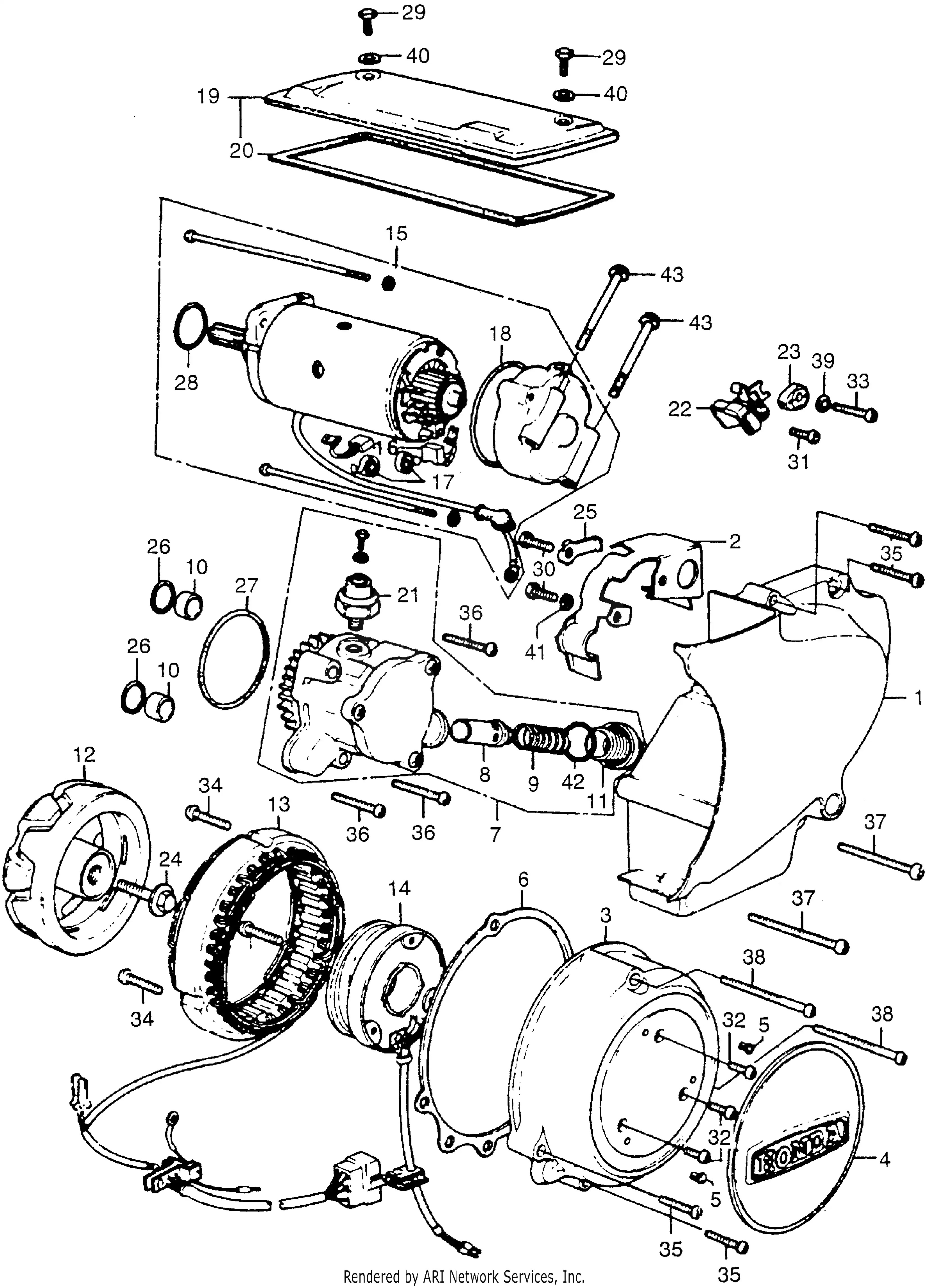 Alternator + Oil Pump