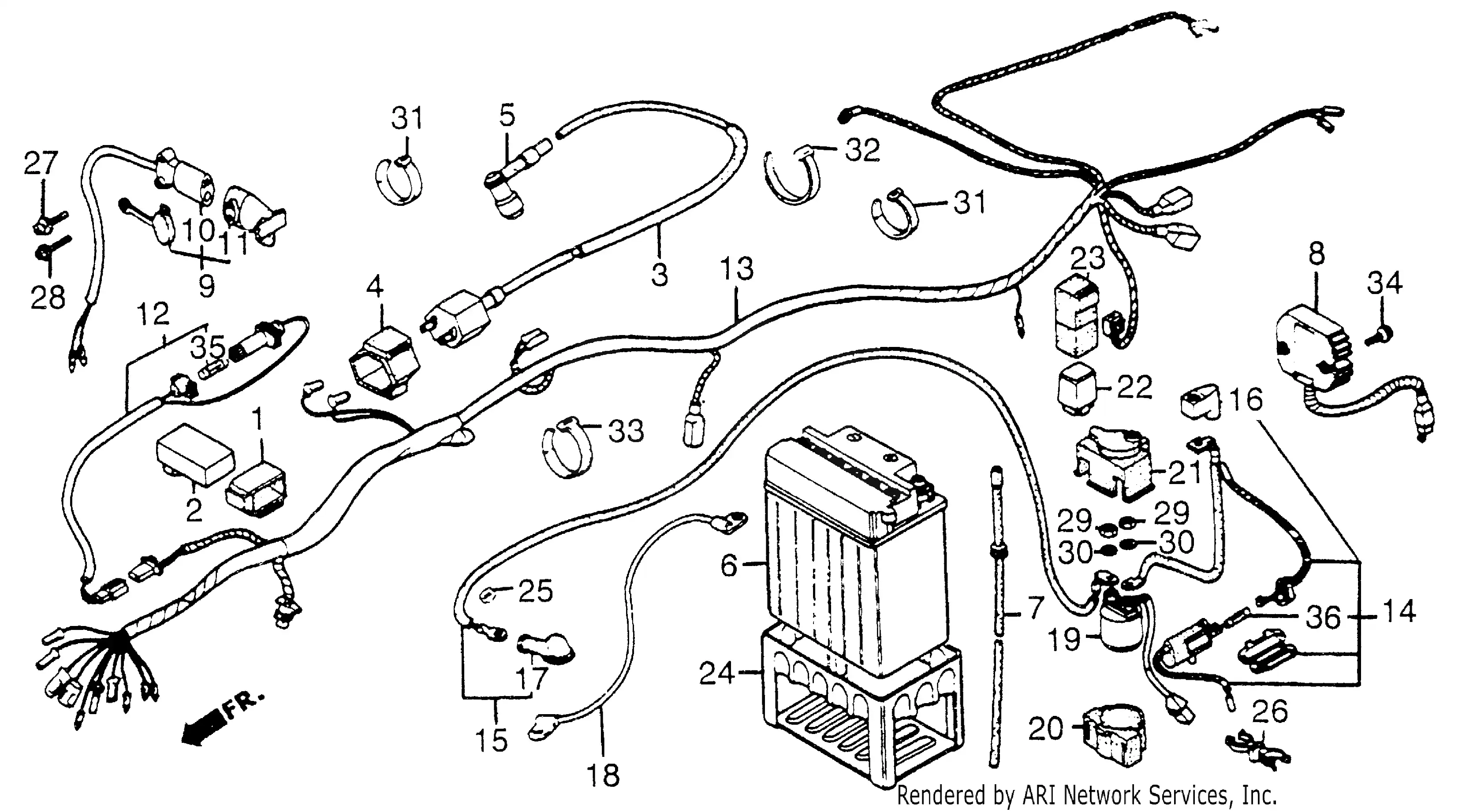 Wire Harness, Battery
