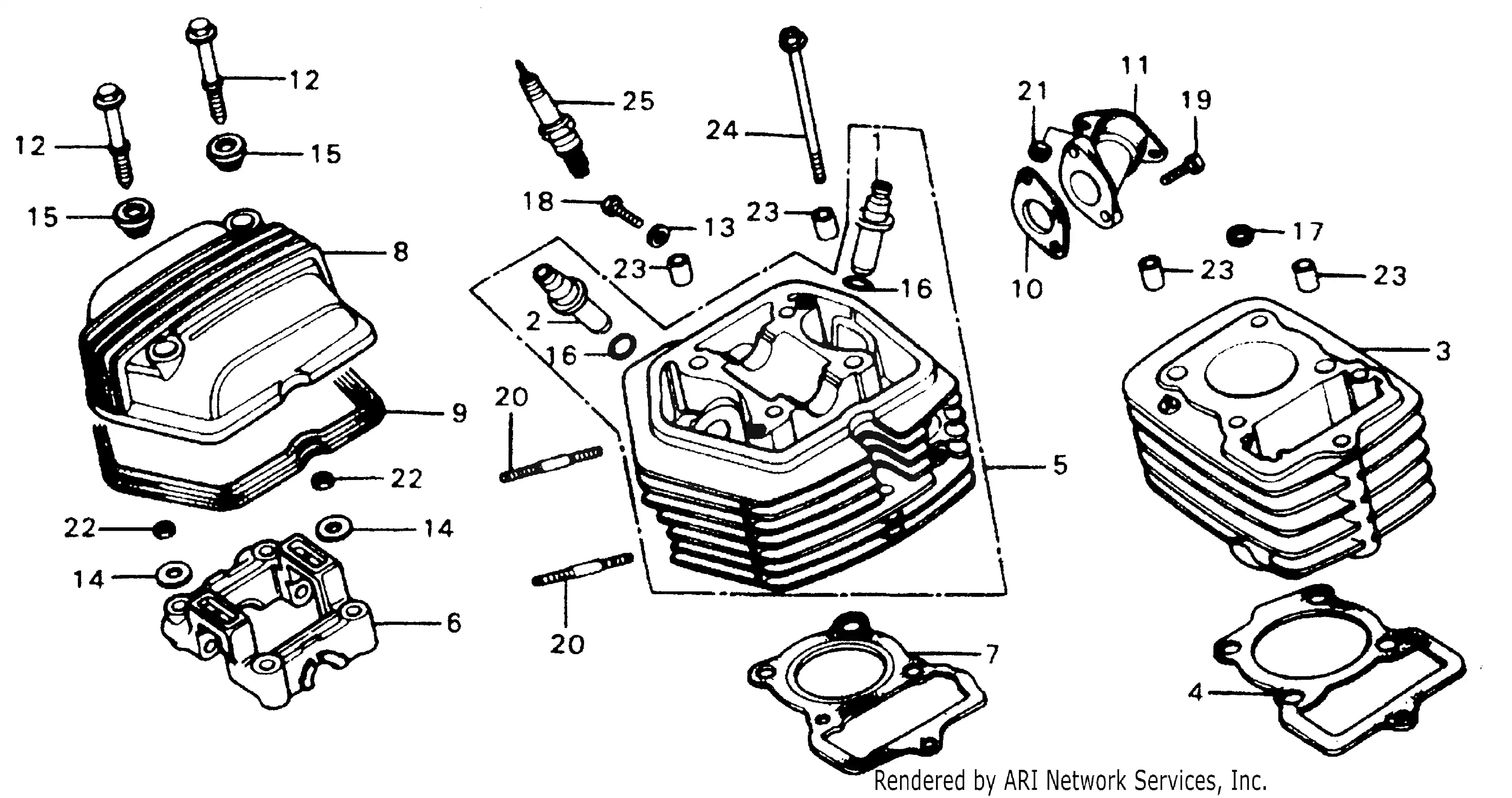 Cylinder Head + Cylinder