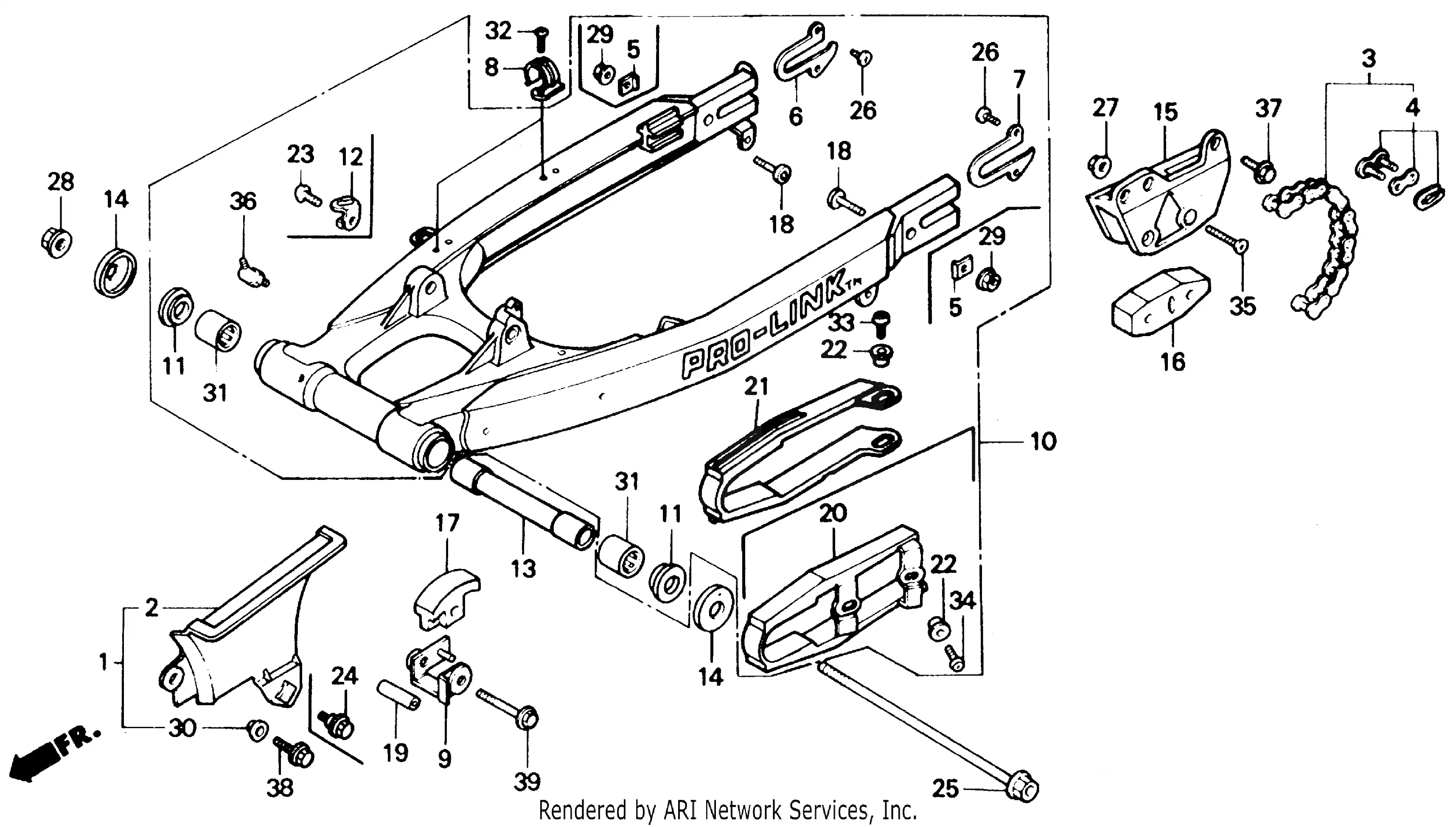 52147-KN5-005 Slider, Chain Guide Honda | YoshiParts