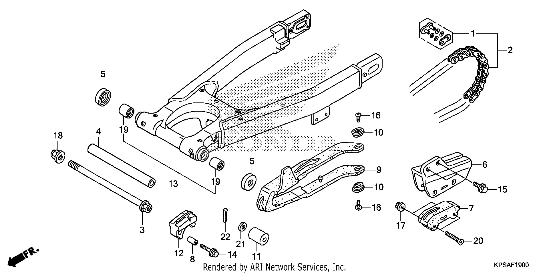 Cadena del basculante