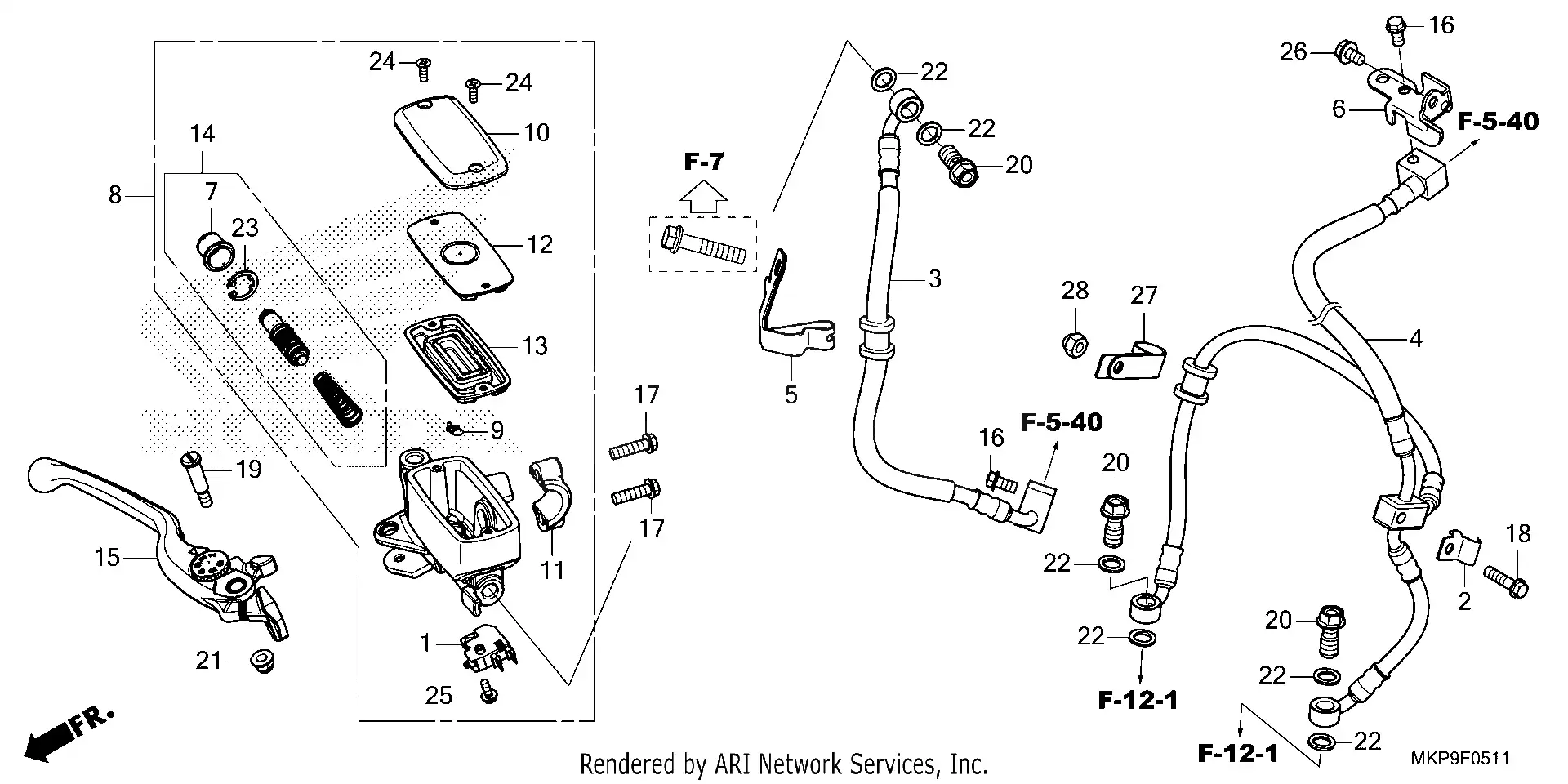 Front Brake Master Cylinder