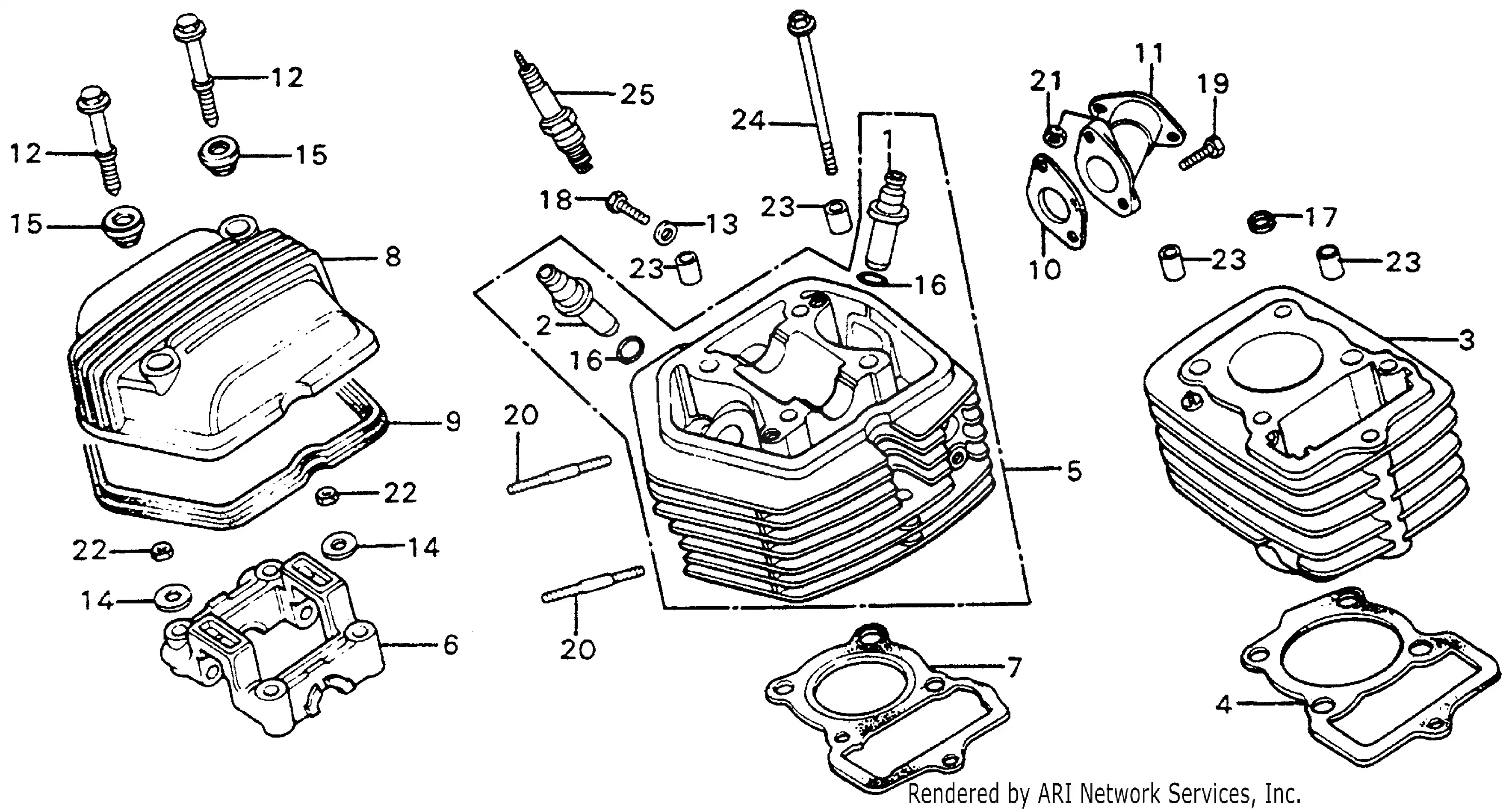 Cylinder Head + Cylinder