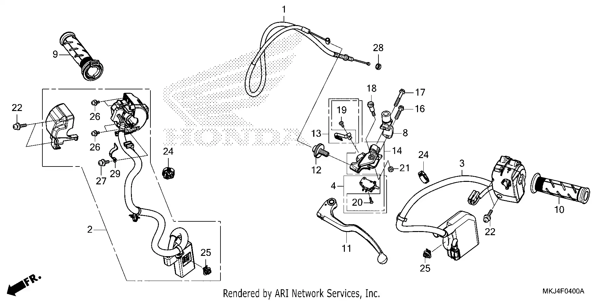 Handle Lever Switch Cable