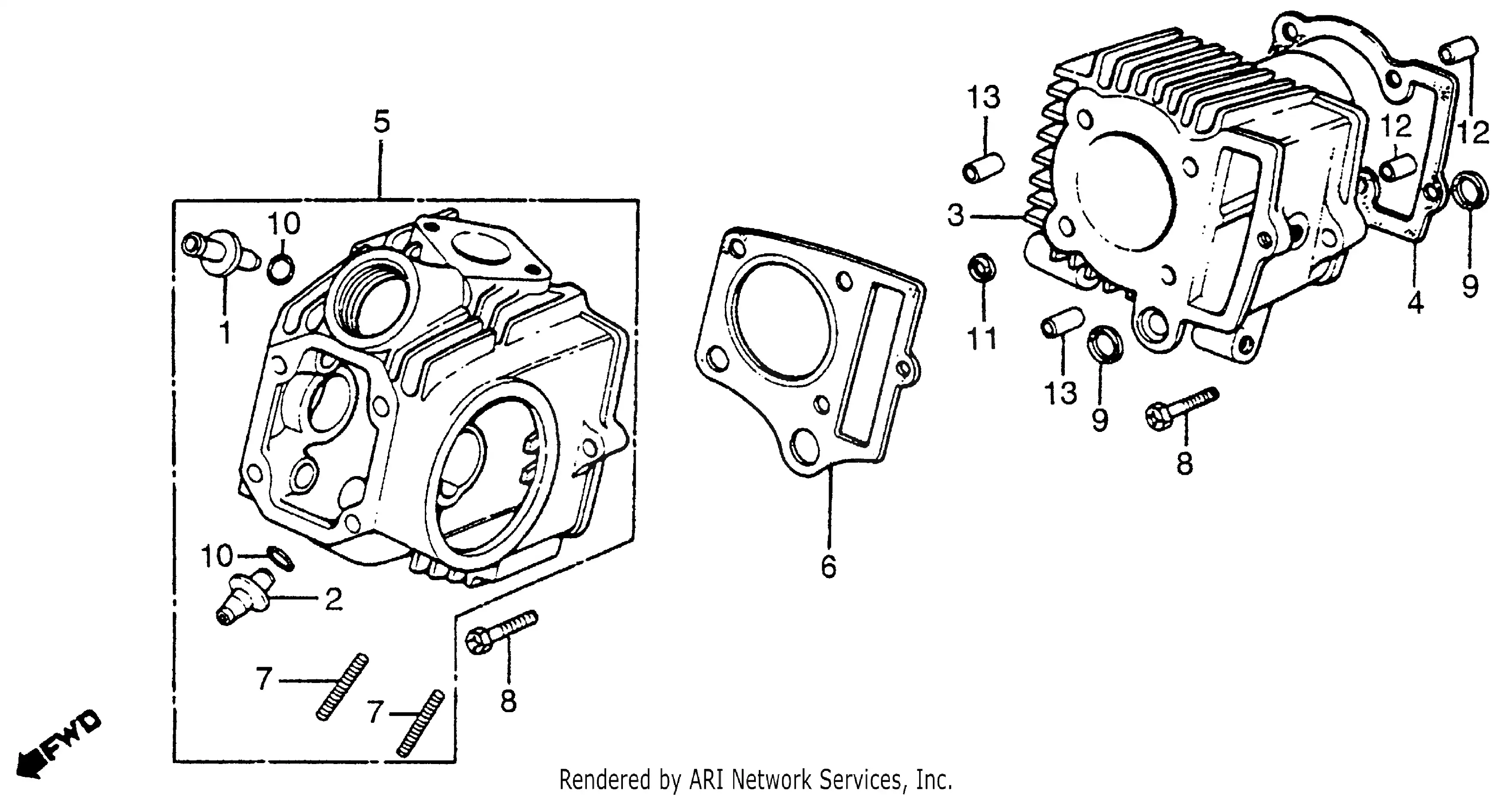 Cylinder Head + Cylinder