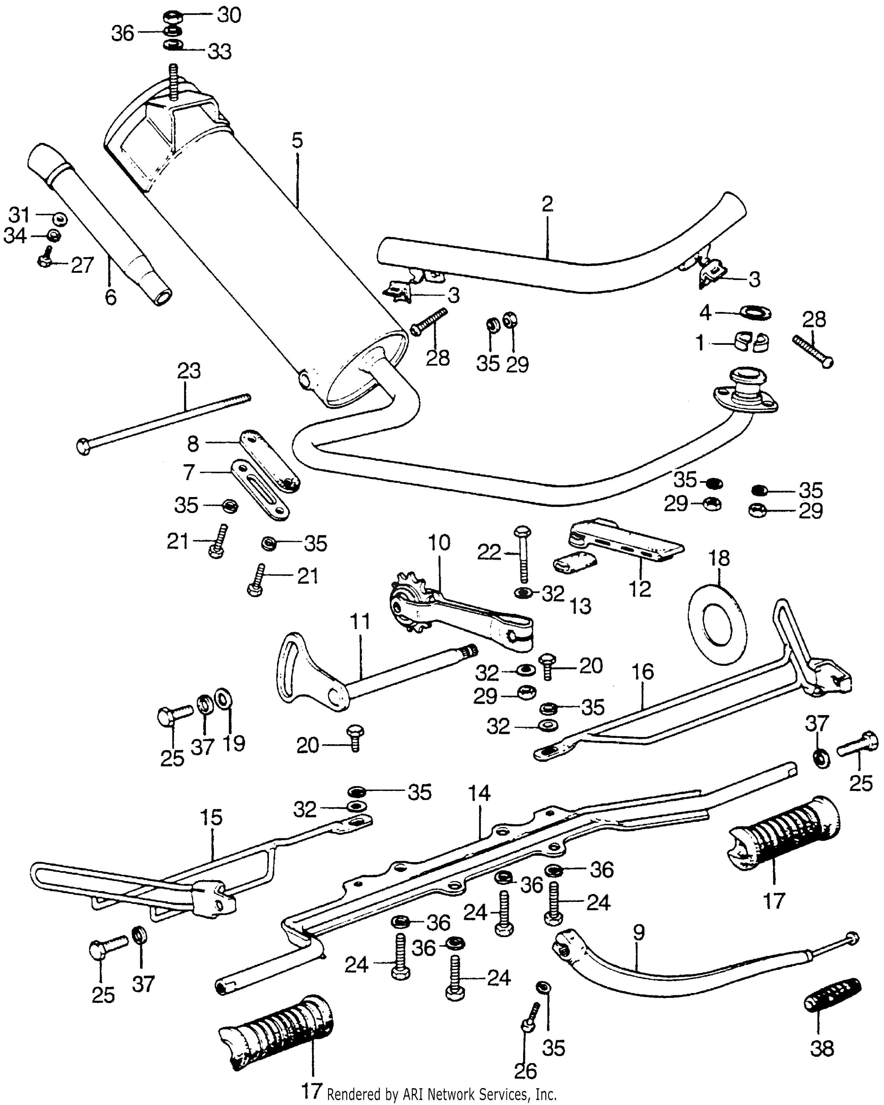 Muffler Step Bar