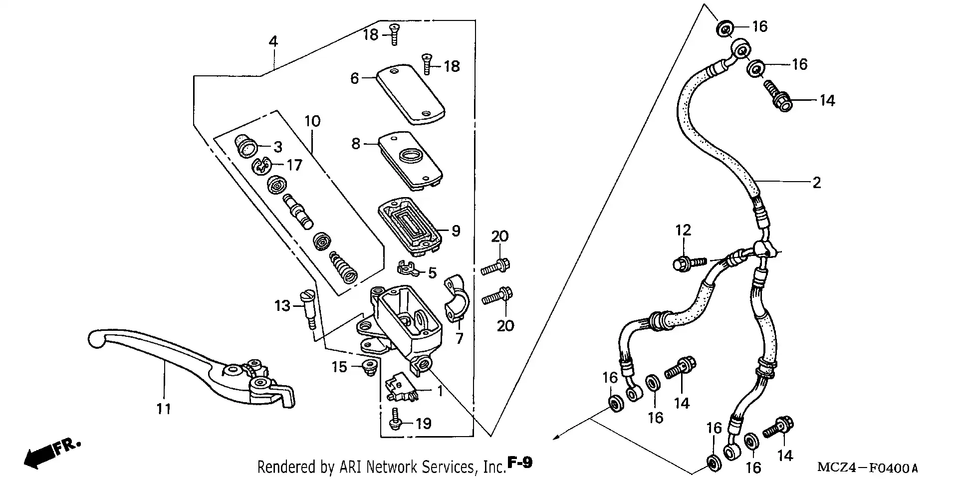 Front Brake Master Cylinder