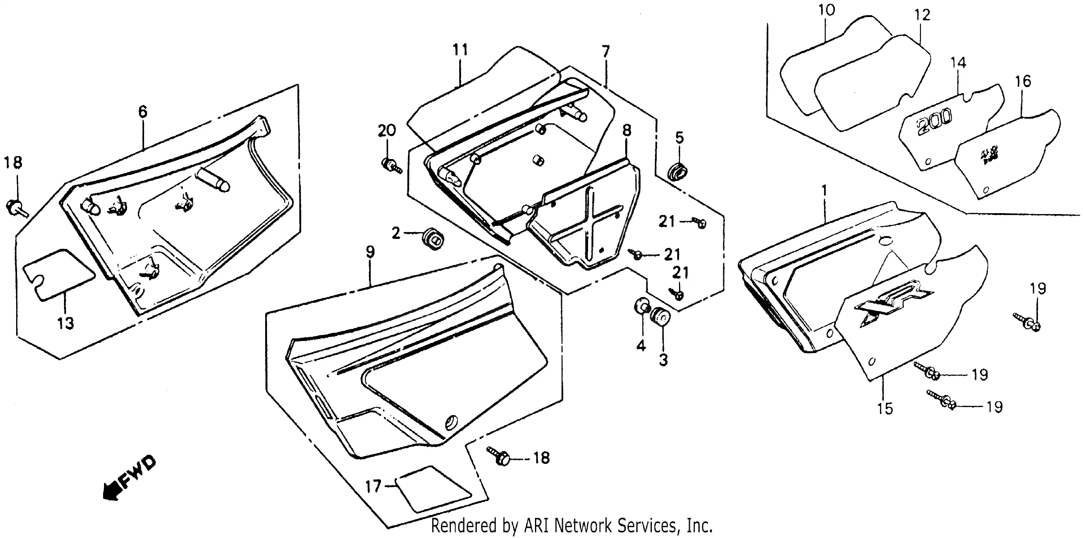 83640-446-771ZA Cover, R. Side *R23* (Tahitian Red) (Not Available ...