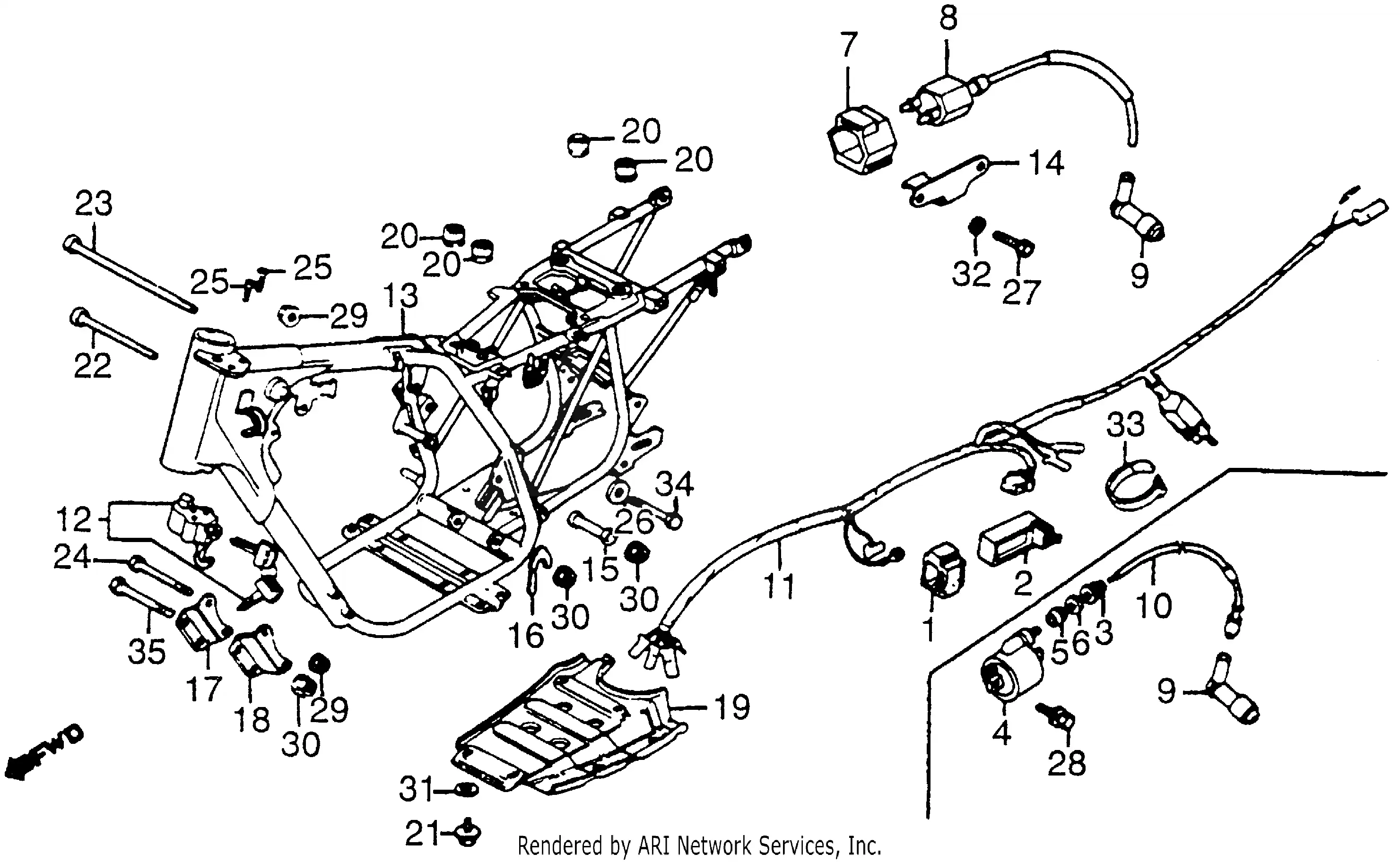Frame + Wire Harness