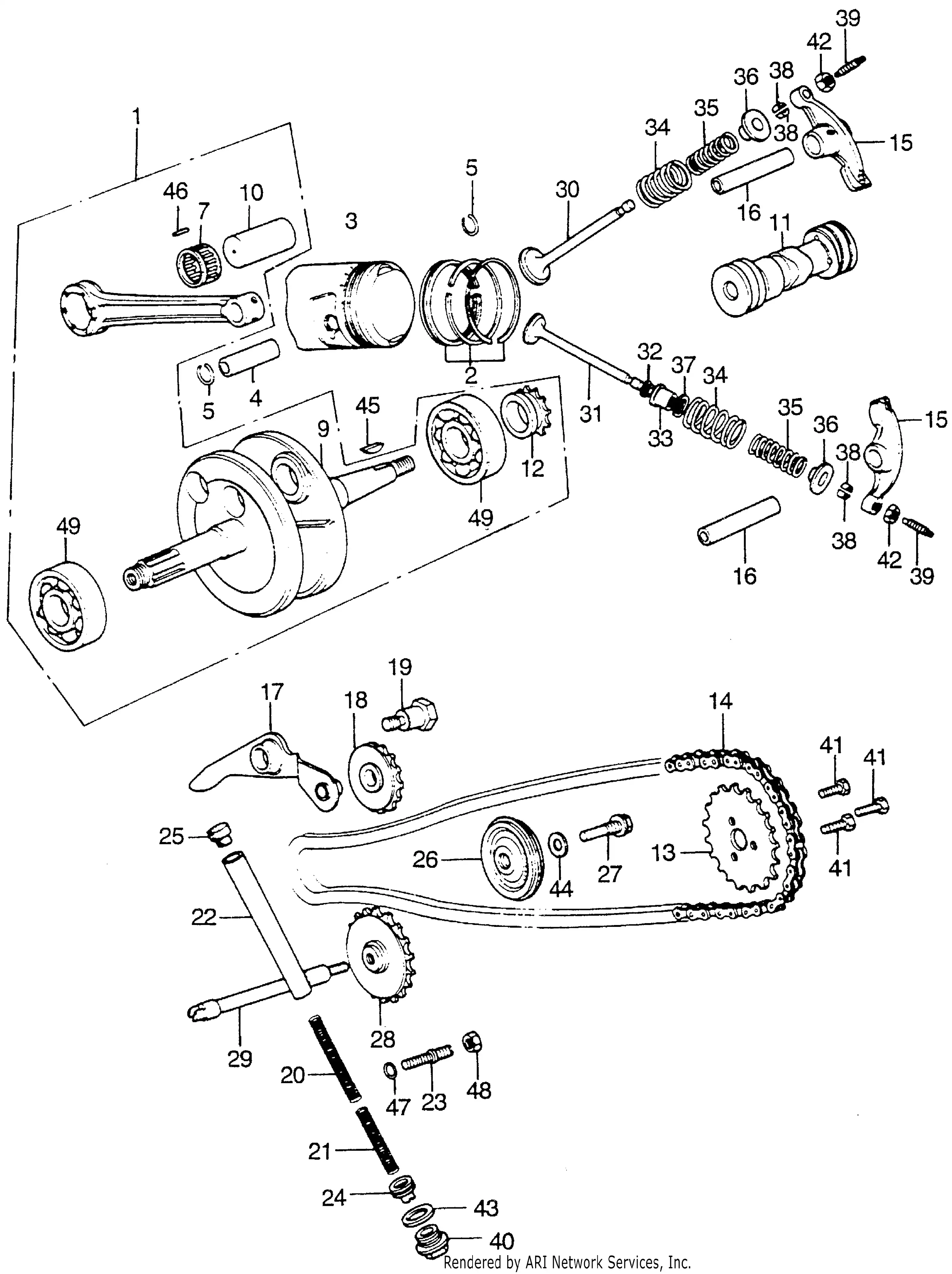 Camshaft Chain Tensioner Crankshaft