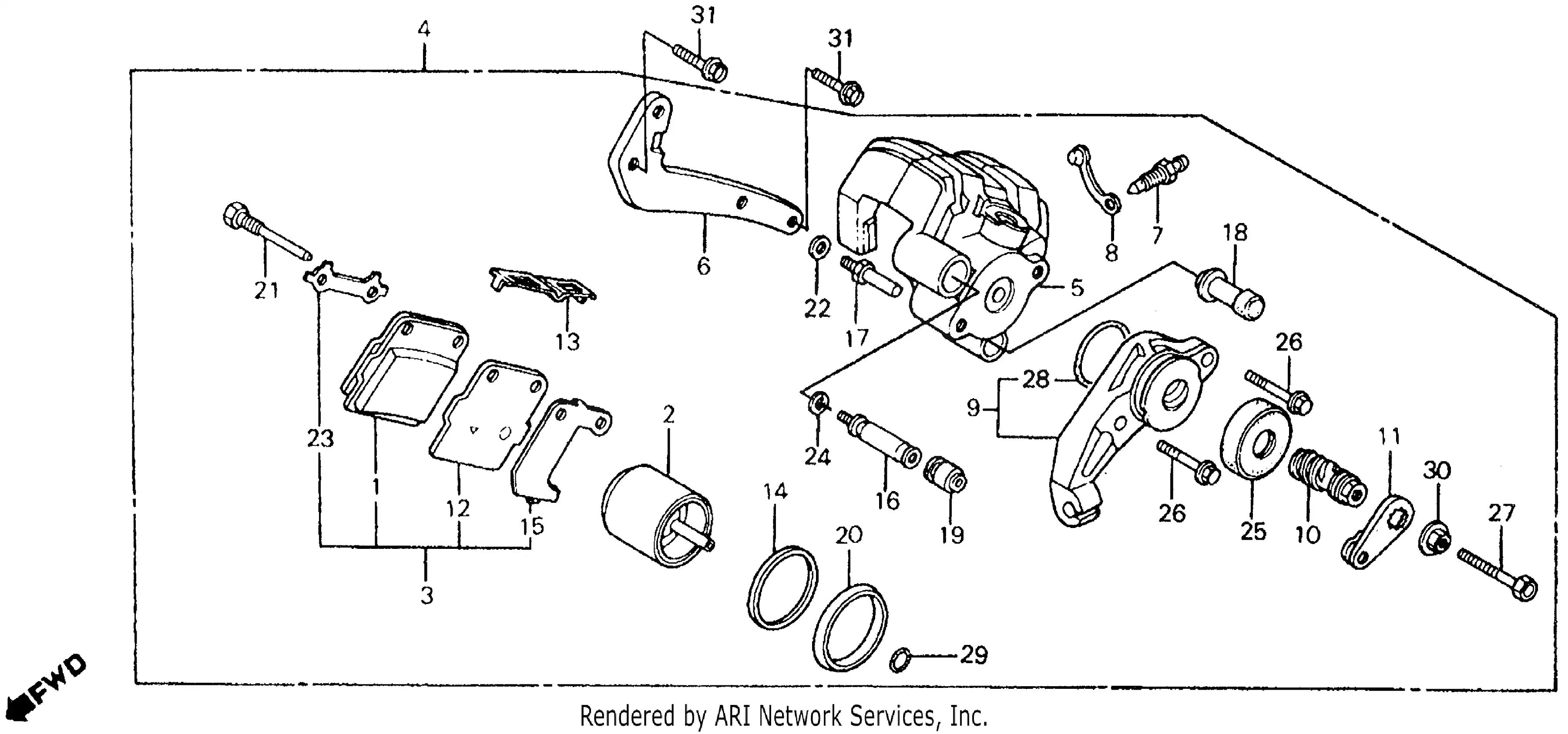 Rear Brake Caliper