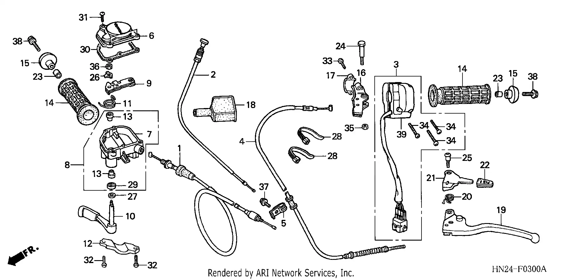 Handle Levers Switches Cables