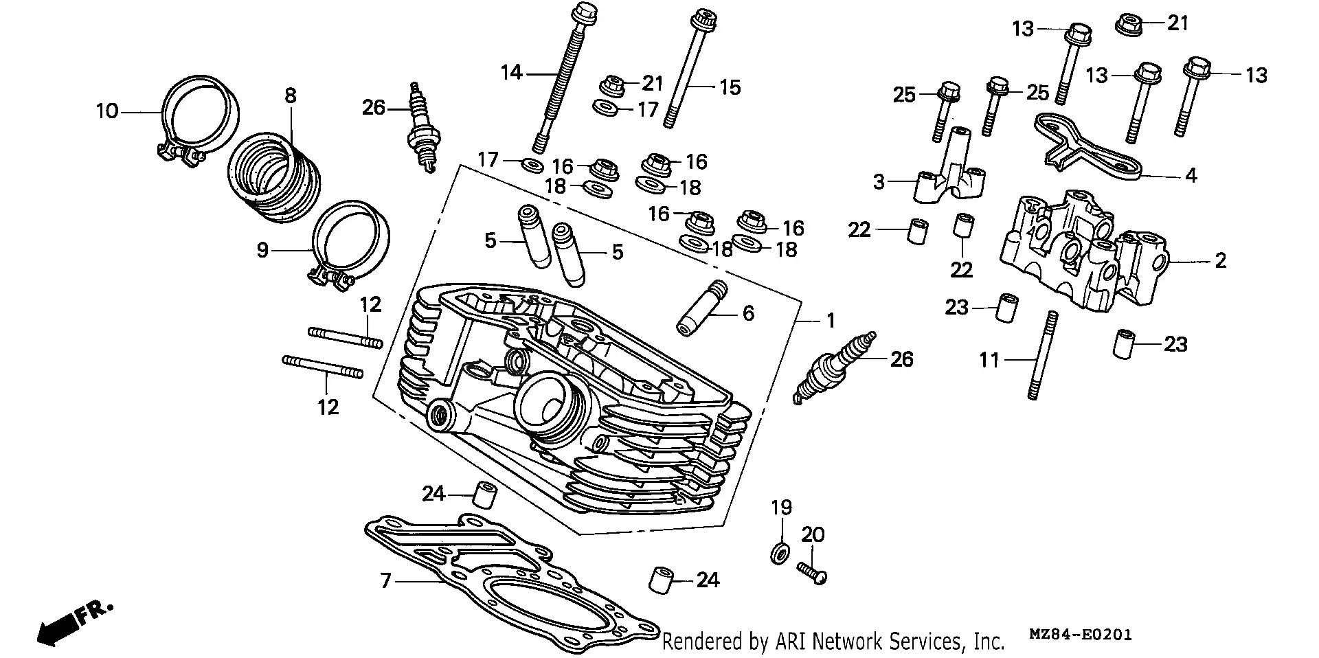 Rear Cylinder Head