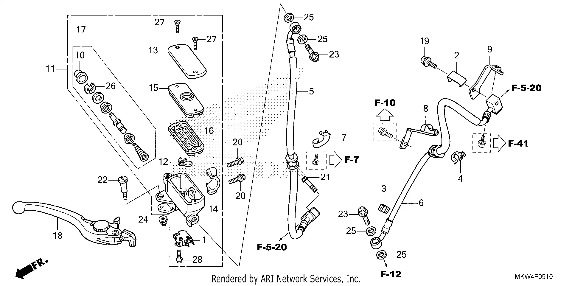 Front Brake Master Cylinder