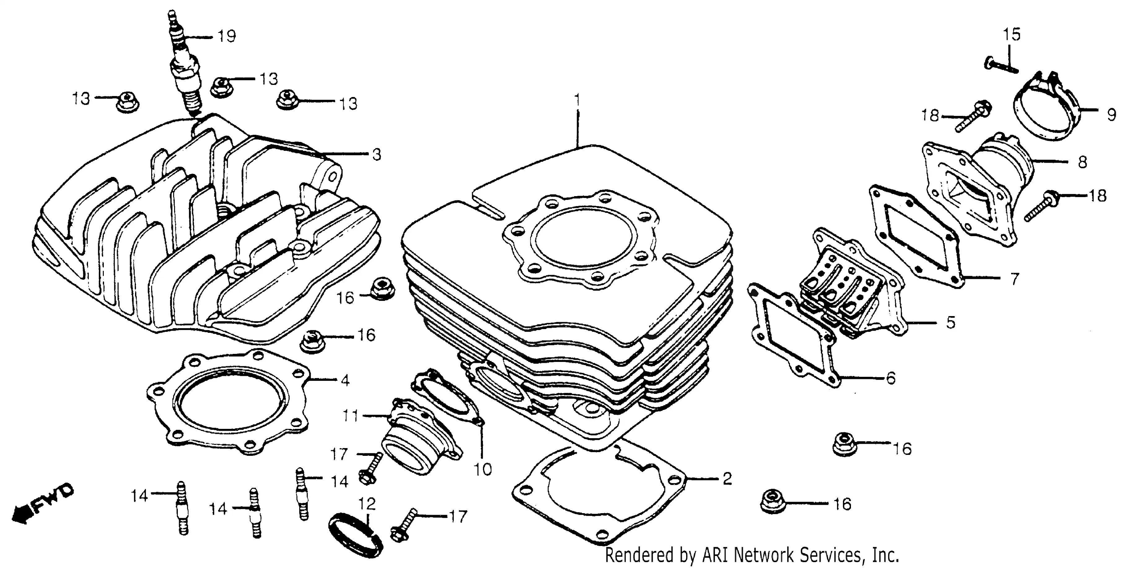 Cylinder Head Cylinder Reed Valve