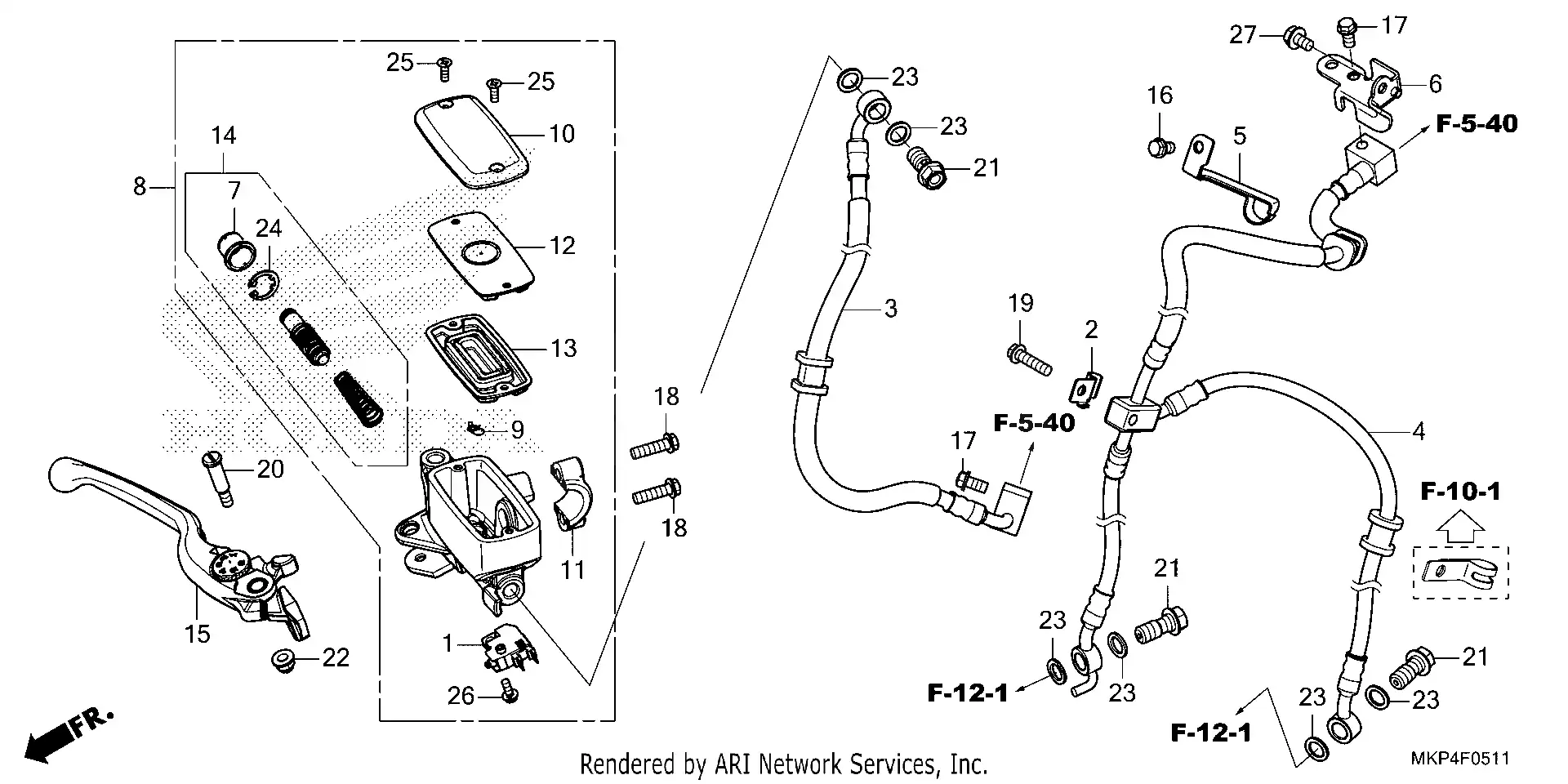 Front Brake Master Cylinder
