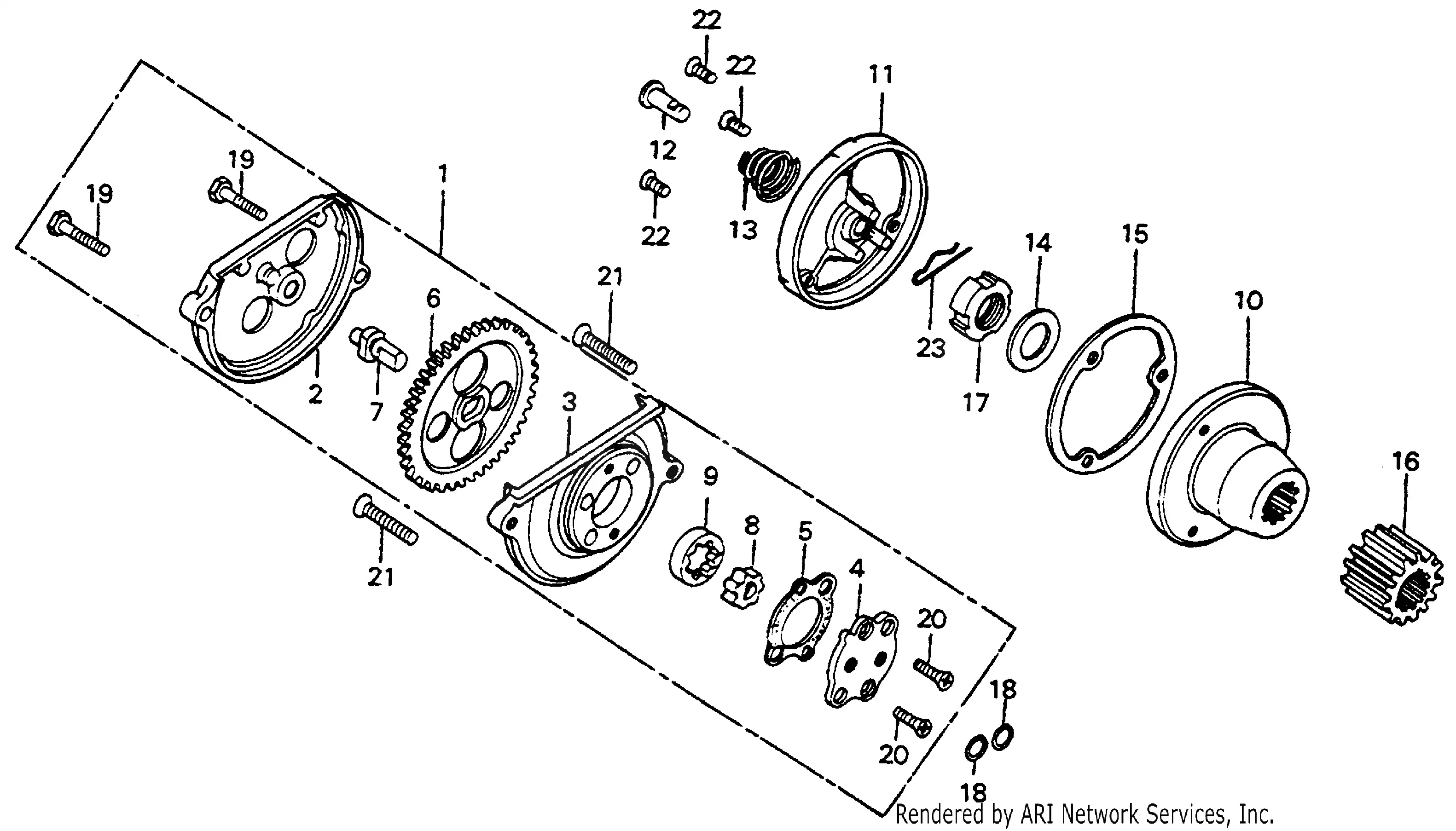 Oil Pump + Oil Filter Rotor