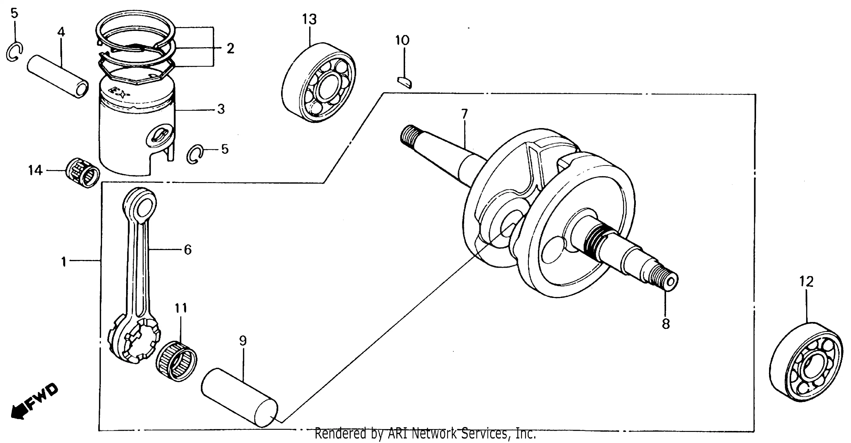 Pistón del cigüeñal