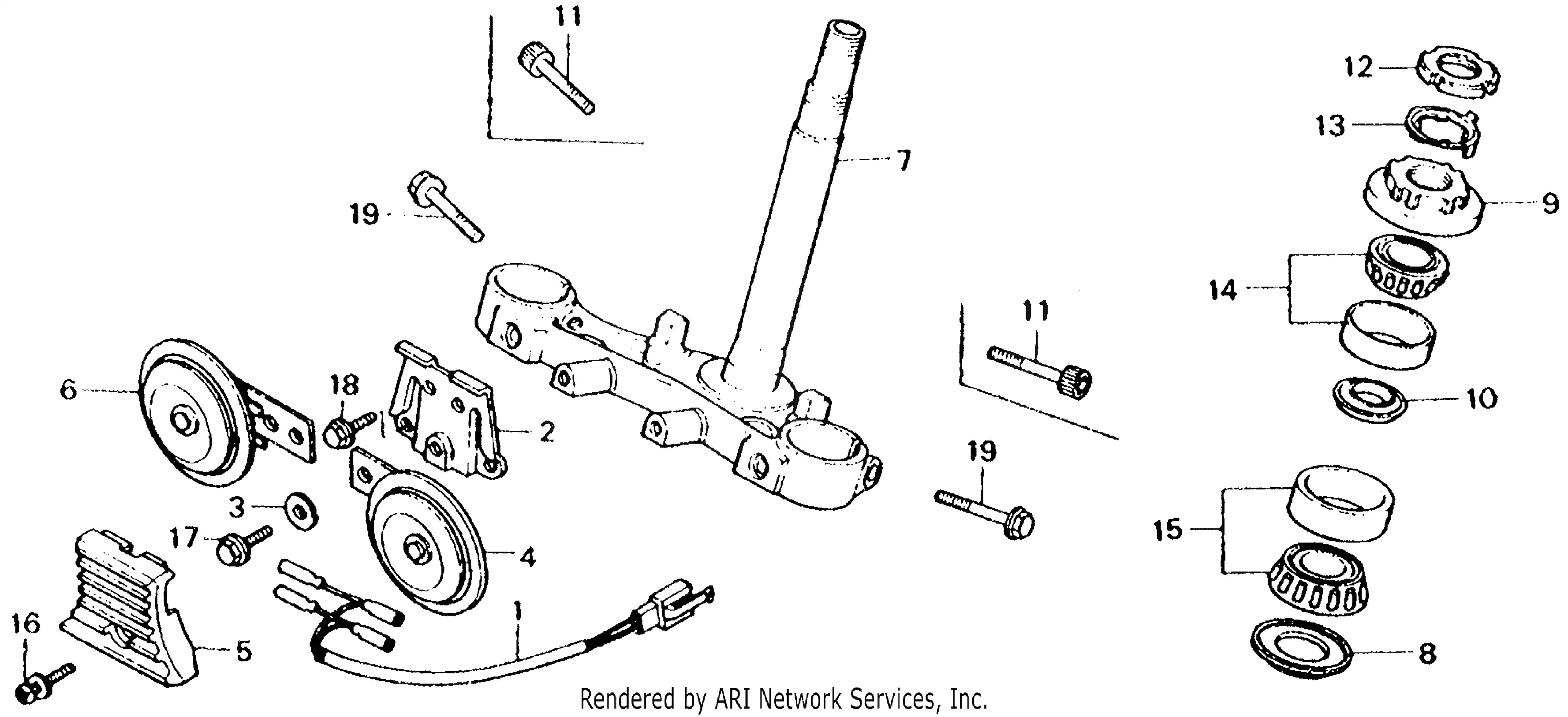 Steering Stem, Horn