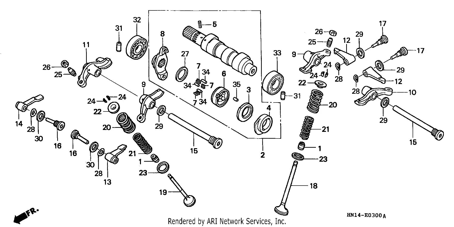 Camshaft + Valve
