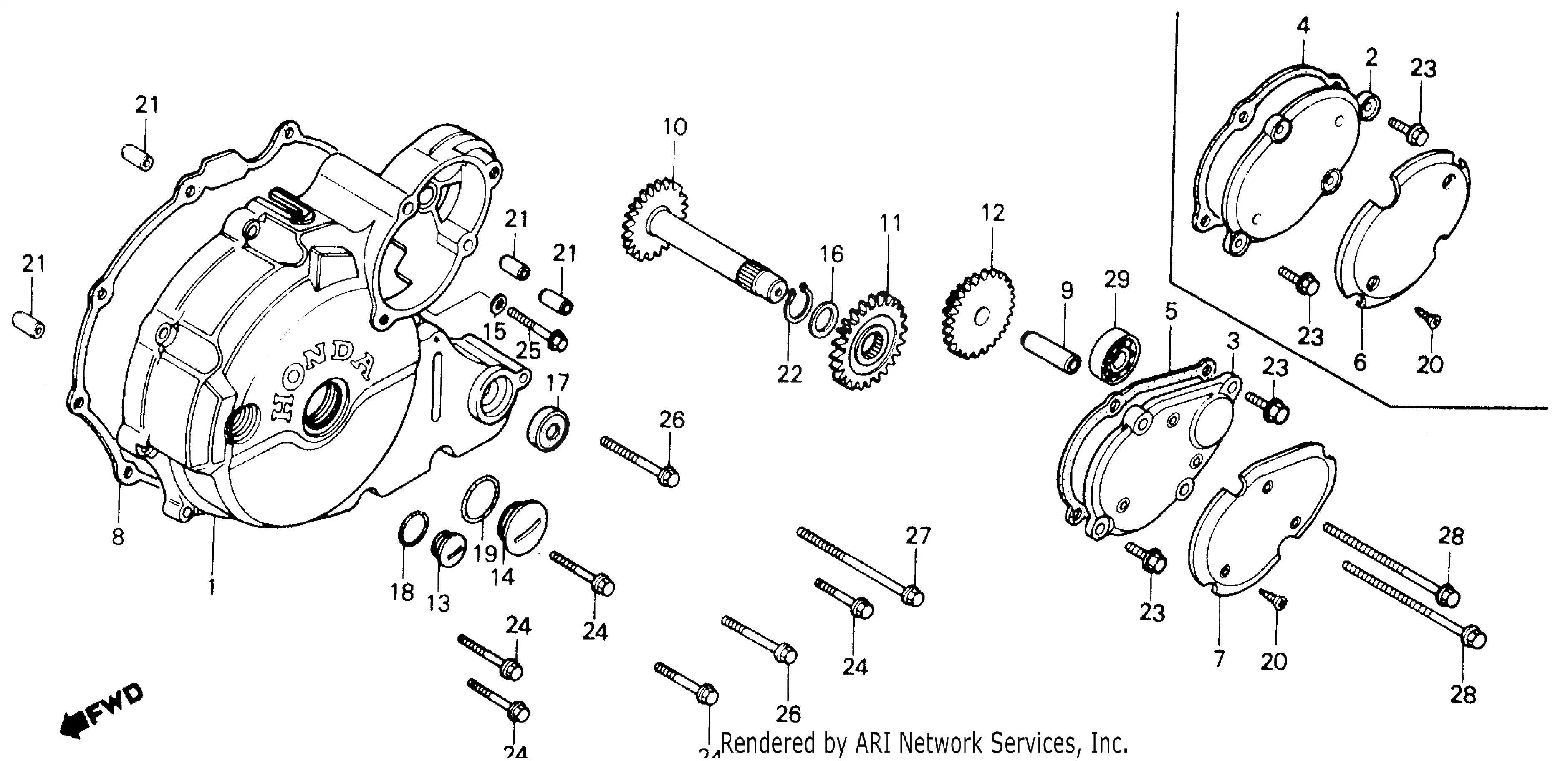 Left Crankcase Cover