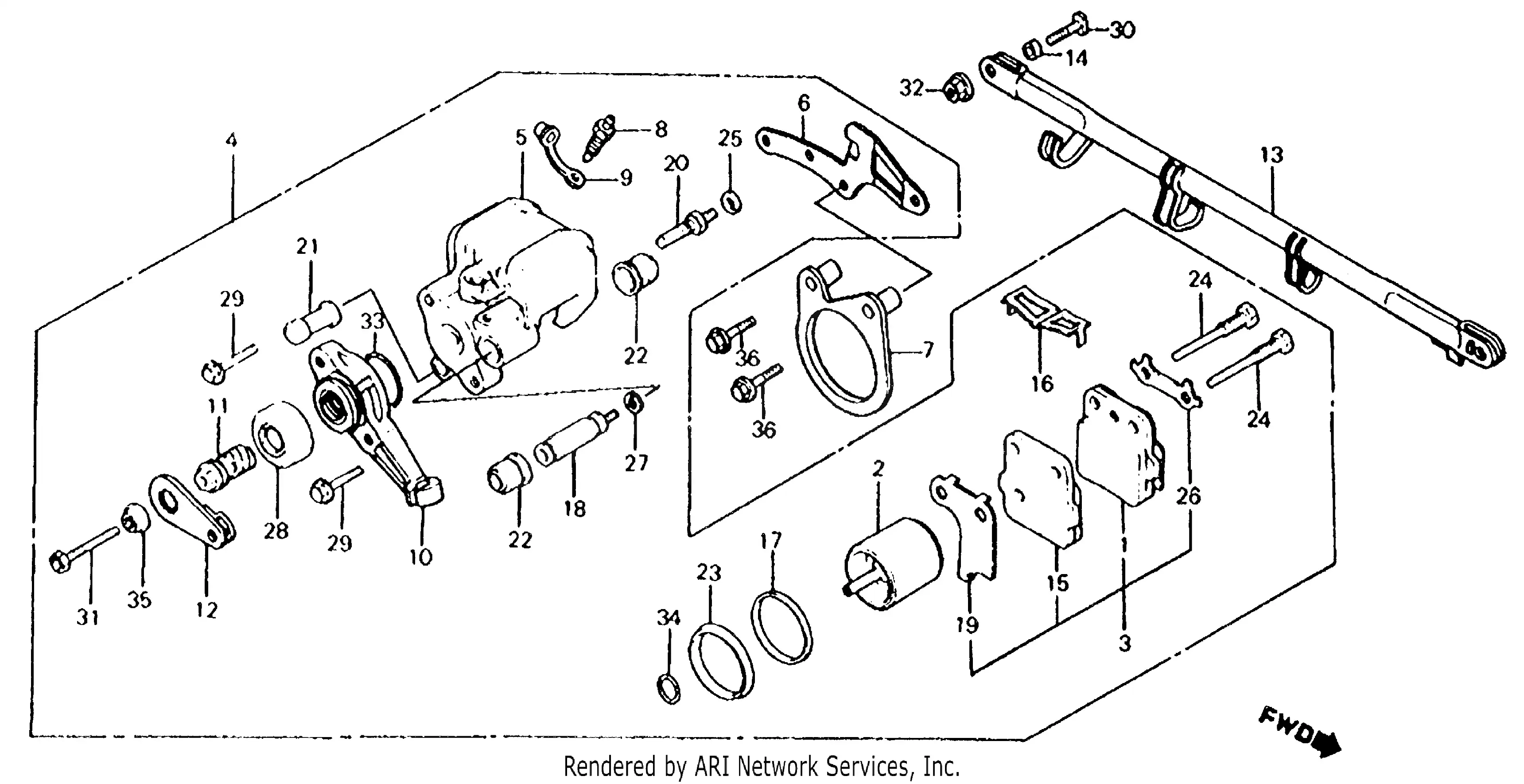 Rear Brake Caliper