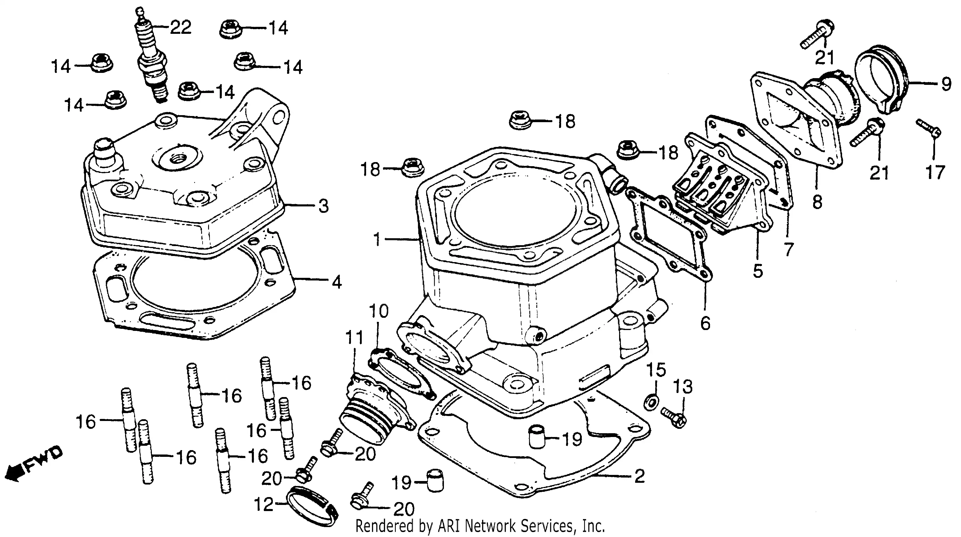 Cylinder Head Cylinder Reed Valve