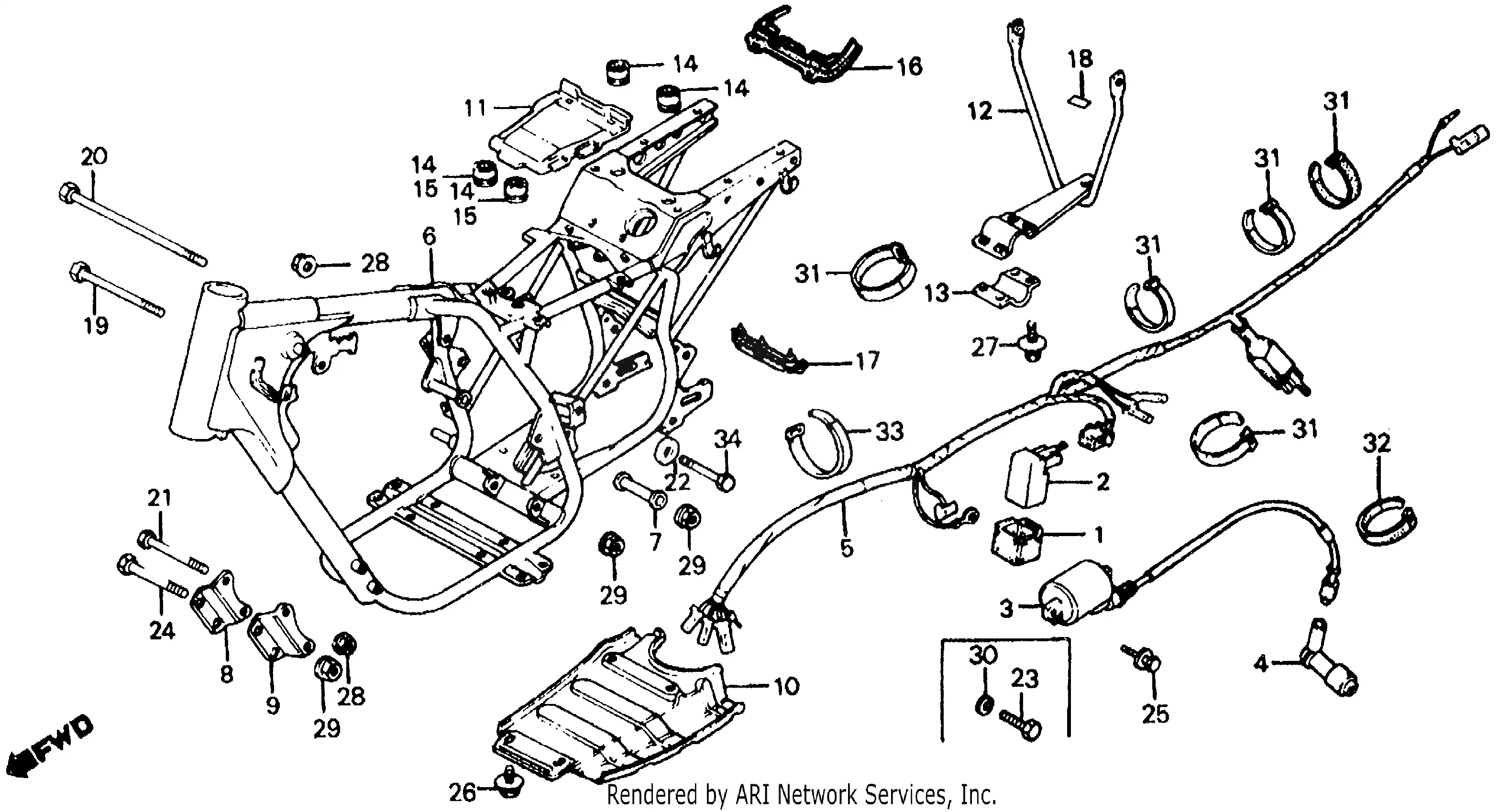 Frame + Wire Harness
