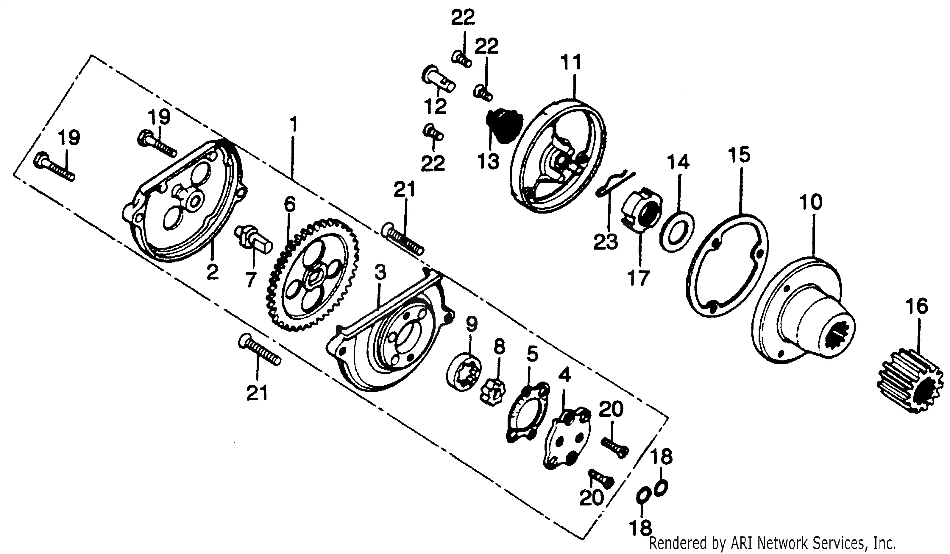 Oil Pump + Oil Filter Rotor
