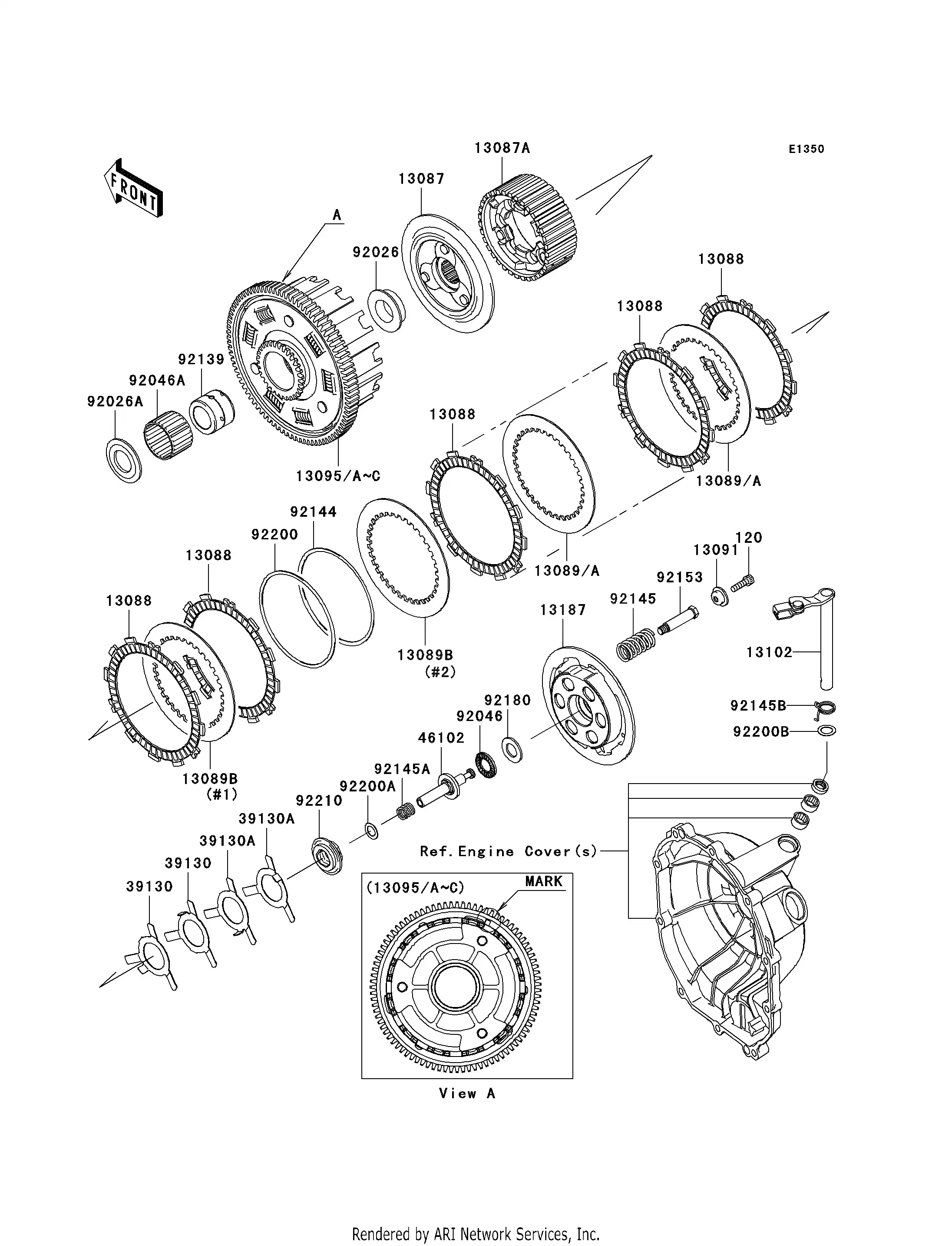 キキ出品 13089-0007 Plate-Clutch,T=2.0 Kawasaki | YoshiParts