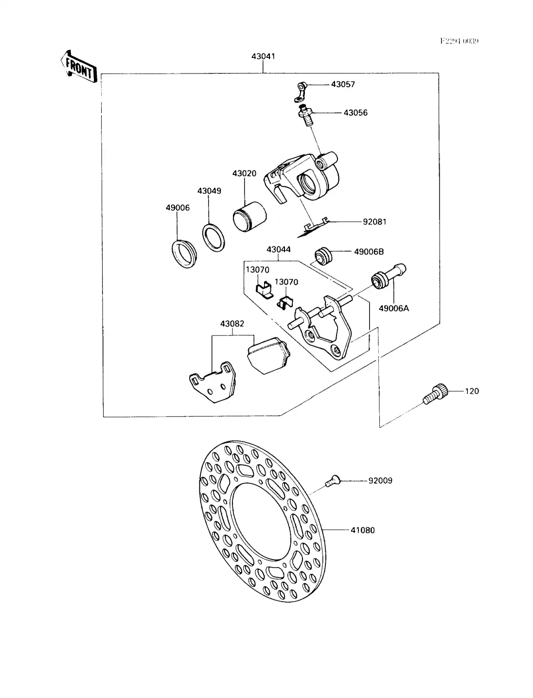 Guida Del Regolatore Kawasaki Originale, Codice 13070-7017