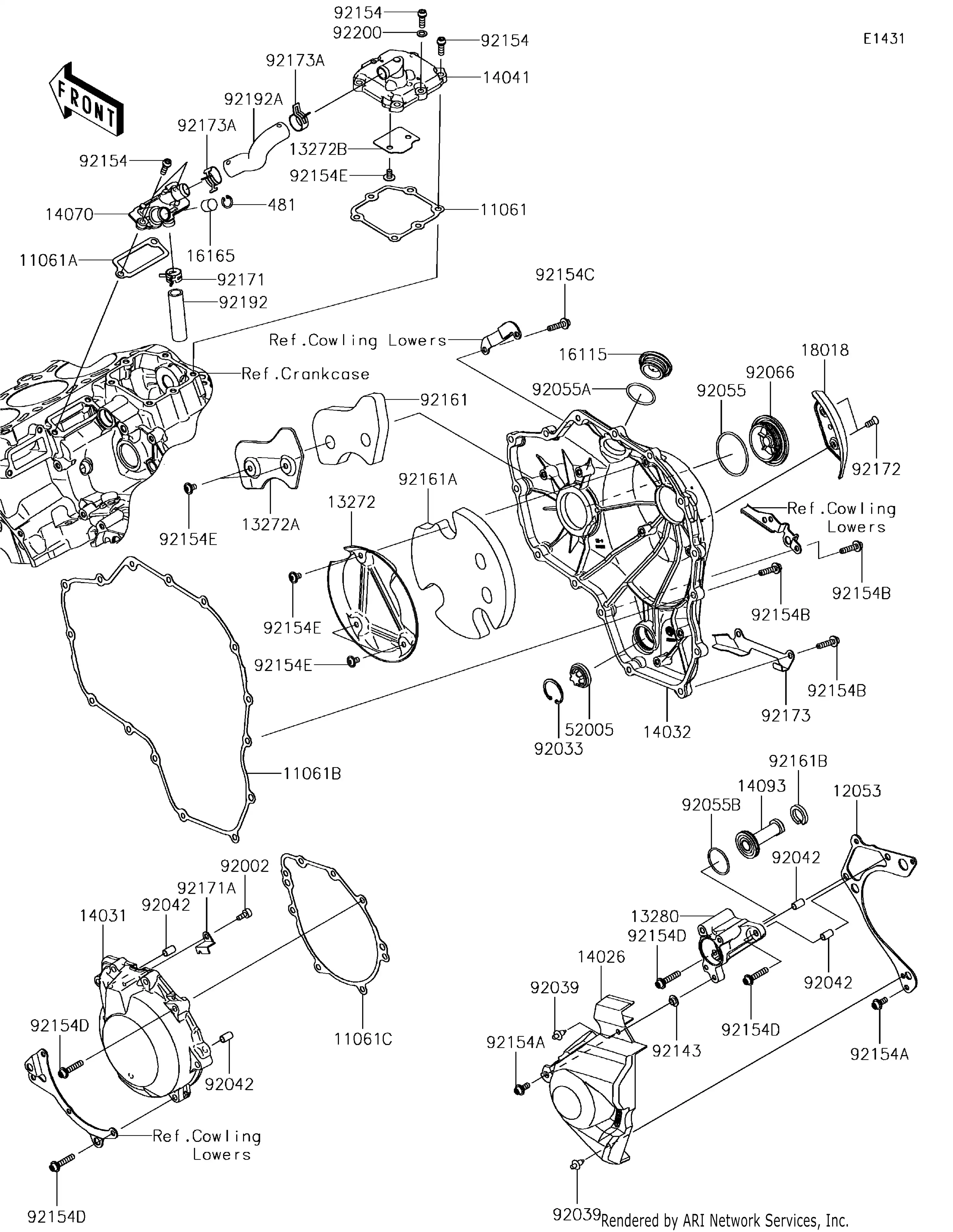 14041-0600 Cover-Comp Kawasaki | YoshiParts