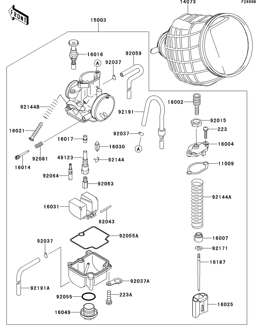 16030-1064 Valve-Float Kawasaki | YoshiParts