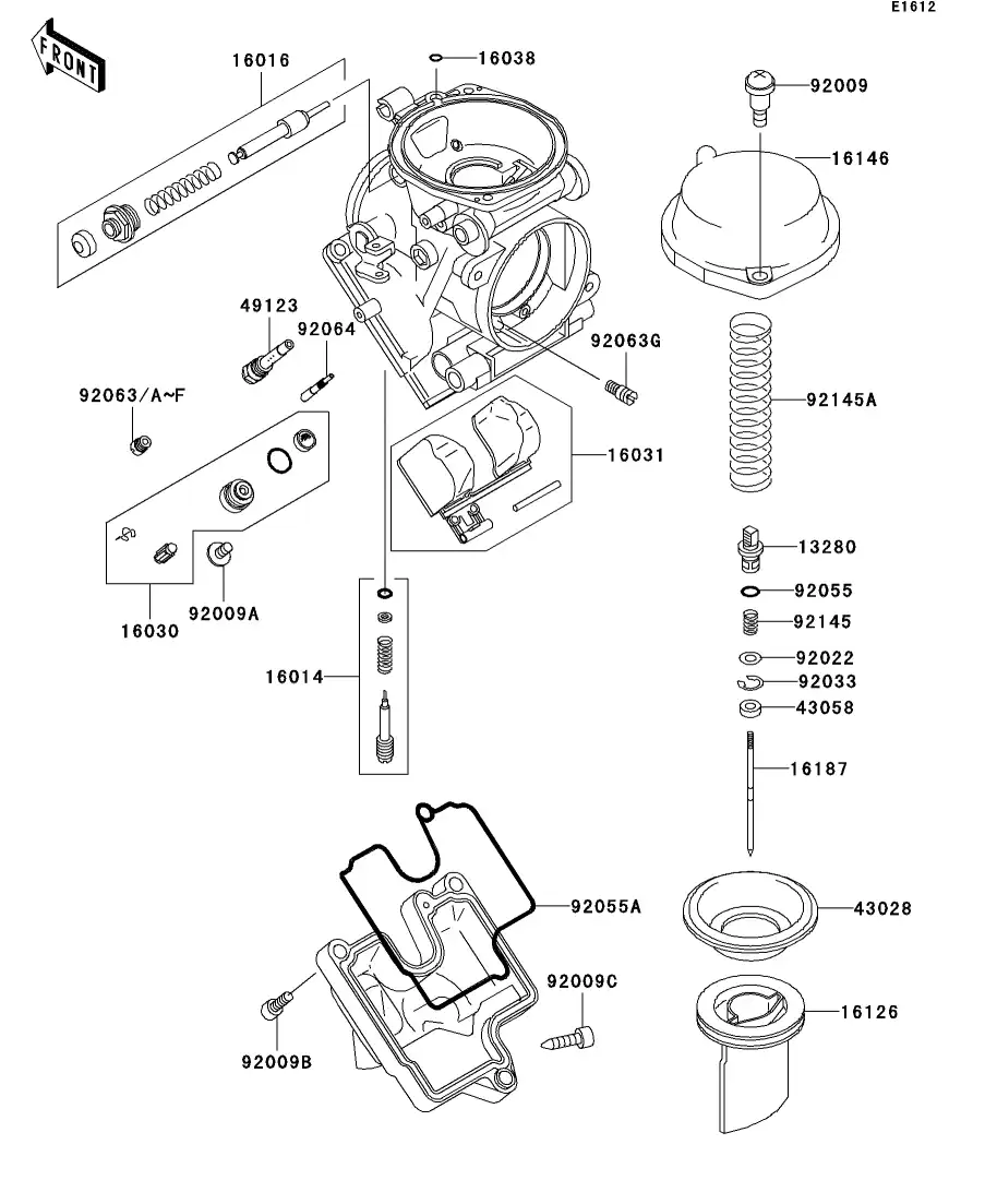 92063-1443 Jet-Main,#A157.5 Kawasaki | YoshiParts