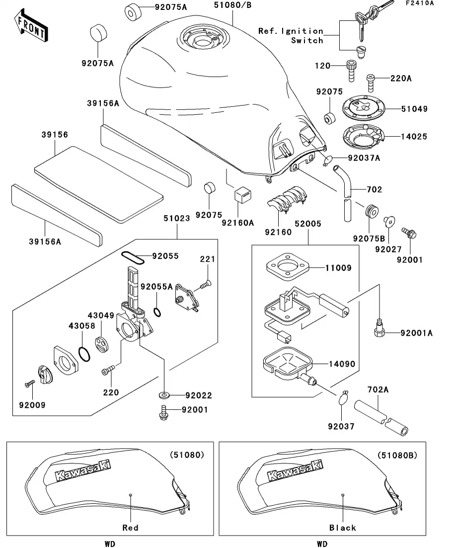 92075-021 Damper Rubb Oil Tank Kawasaki | YoshiParts