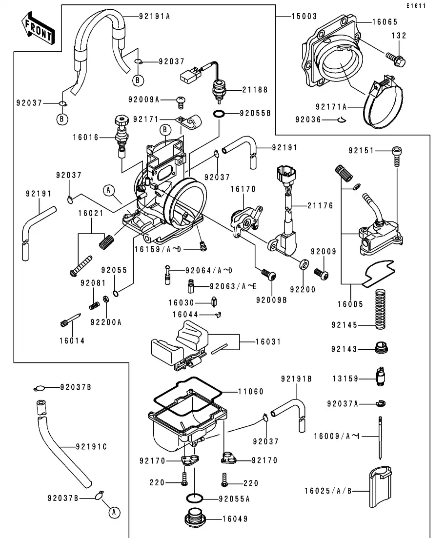 16009-1918 Needle-Jet Kawasaki | YoshiParts