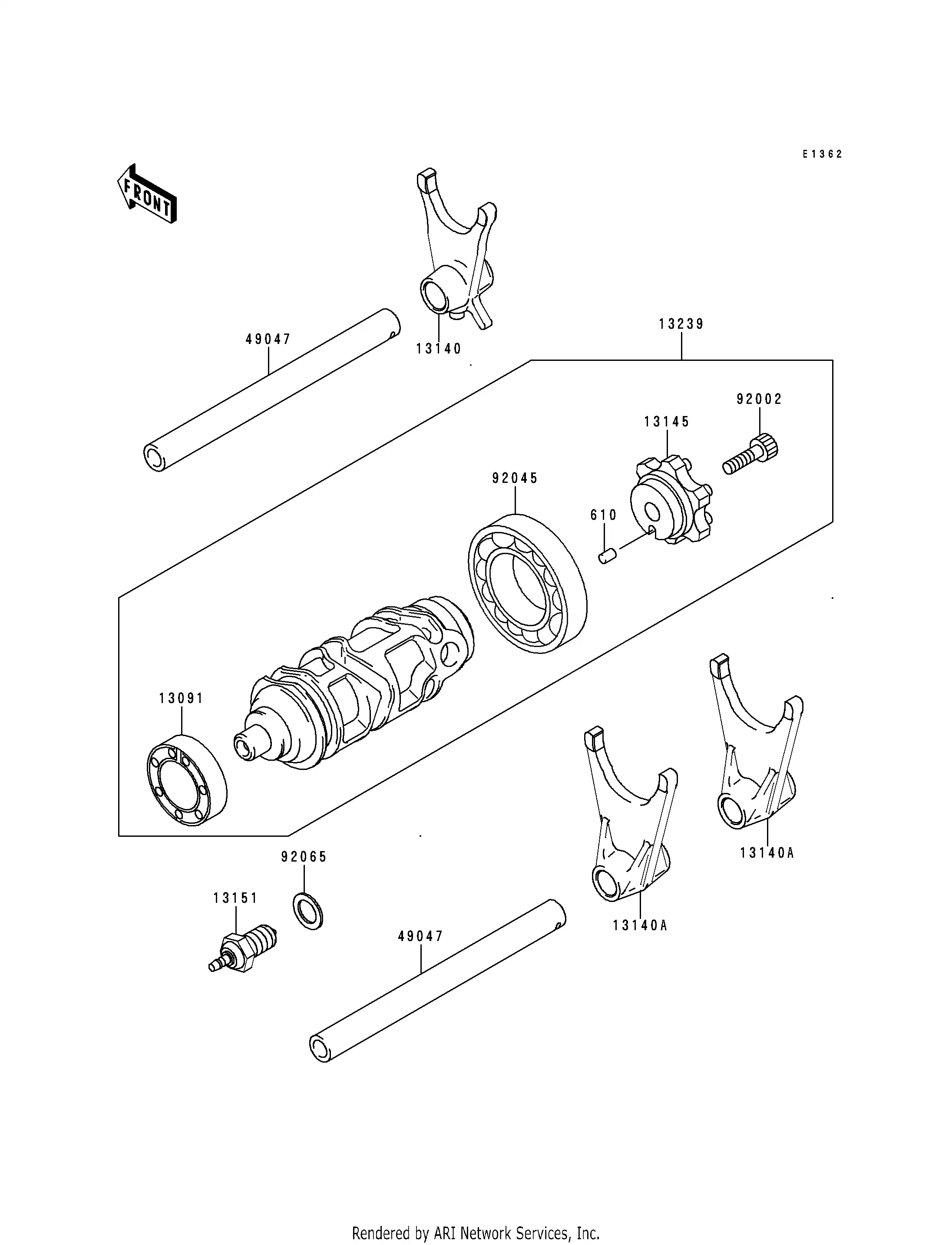 よし 13140-1231 Fork-Shift,Input Kawasaki | YoshiParts