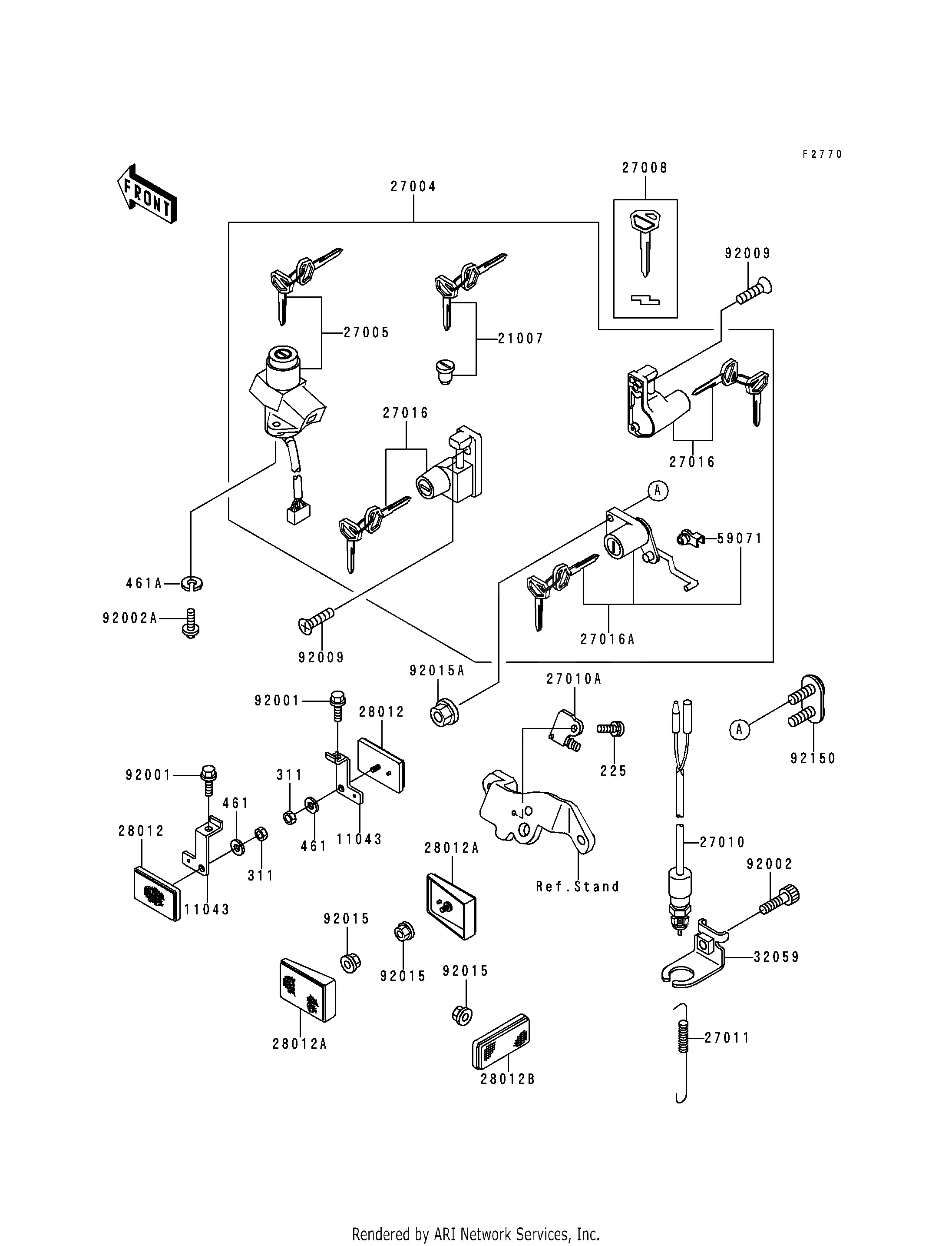 Ignition Switch Locks Reflectors