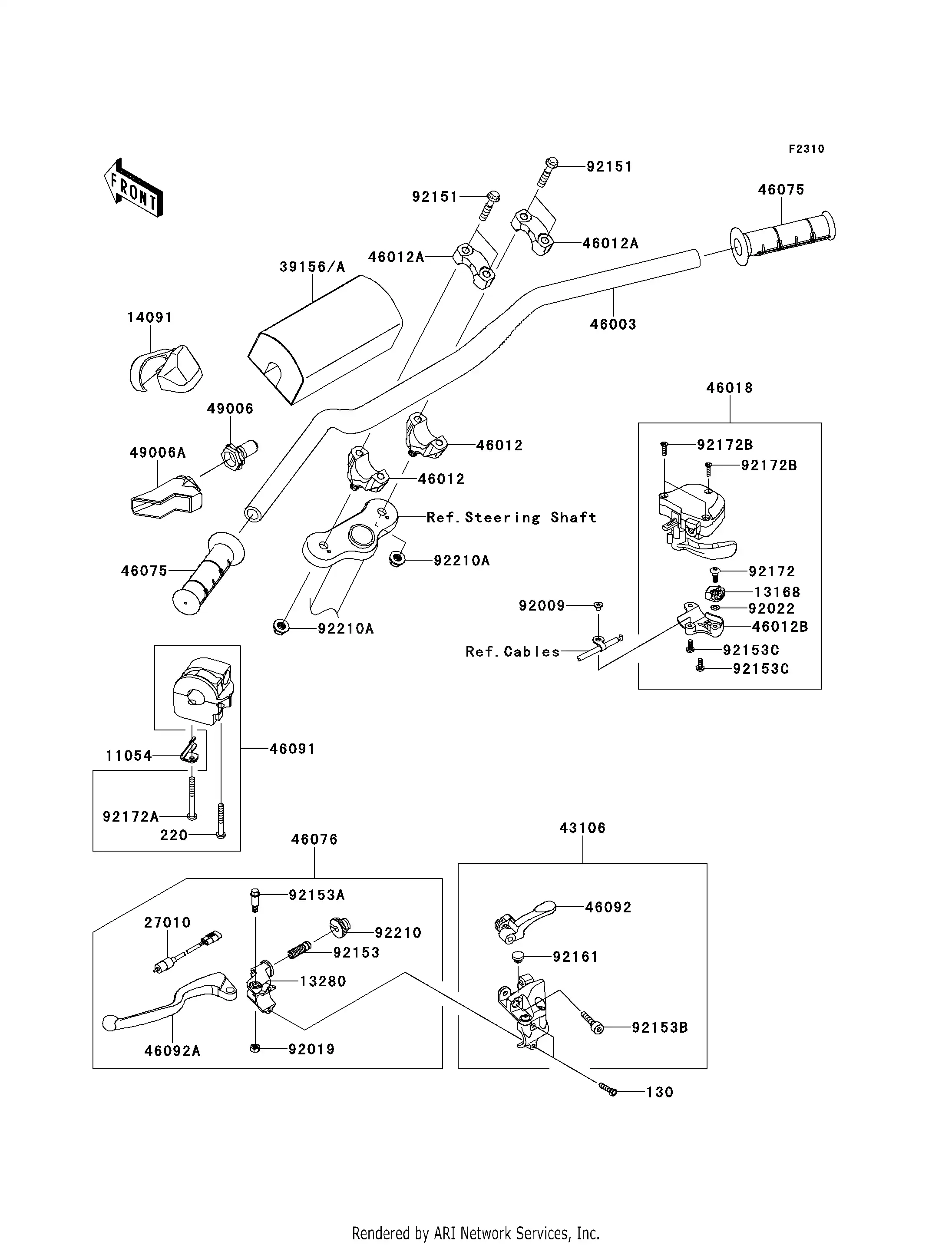 46018-0234 Grip-Assy-Throttle Kawasaki | YoshiParts