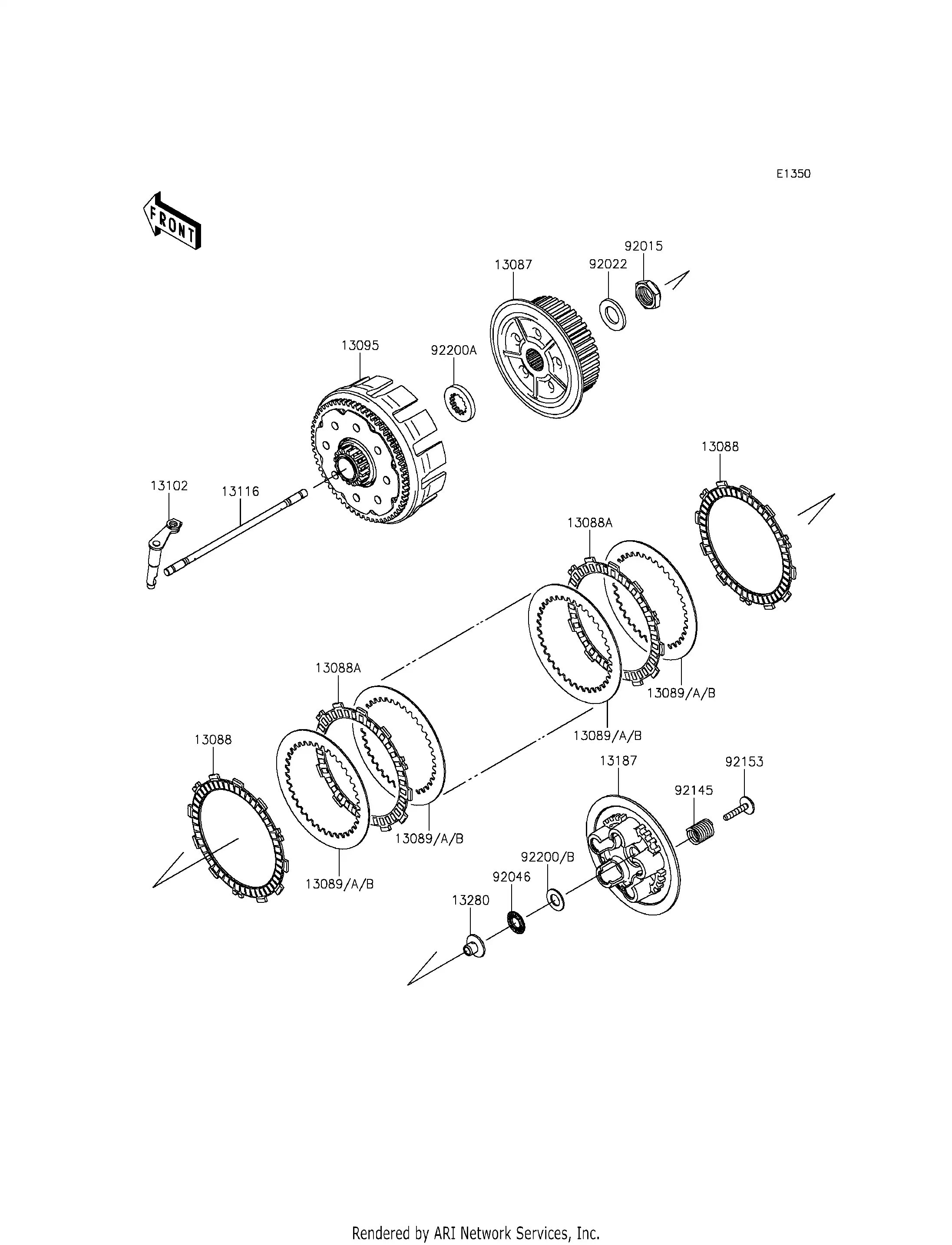 13280-0841 Holder Kawasaki 